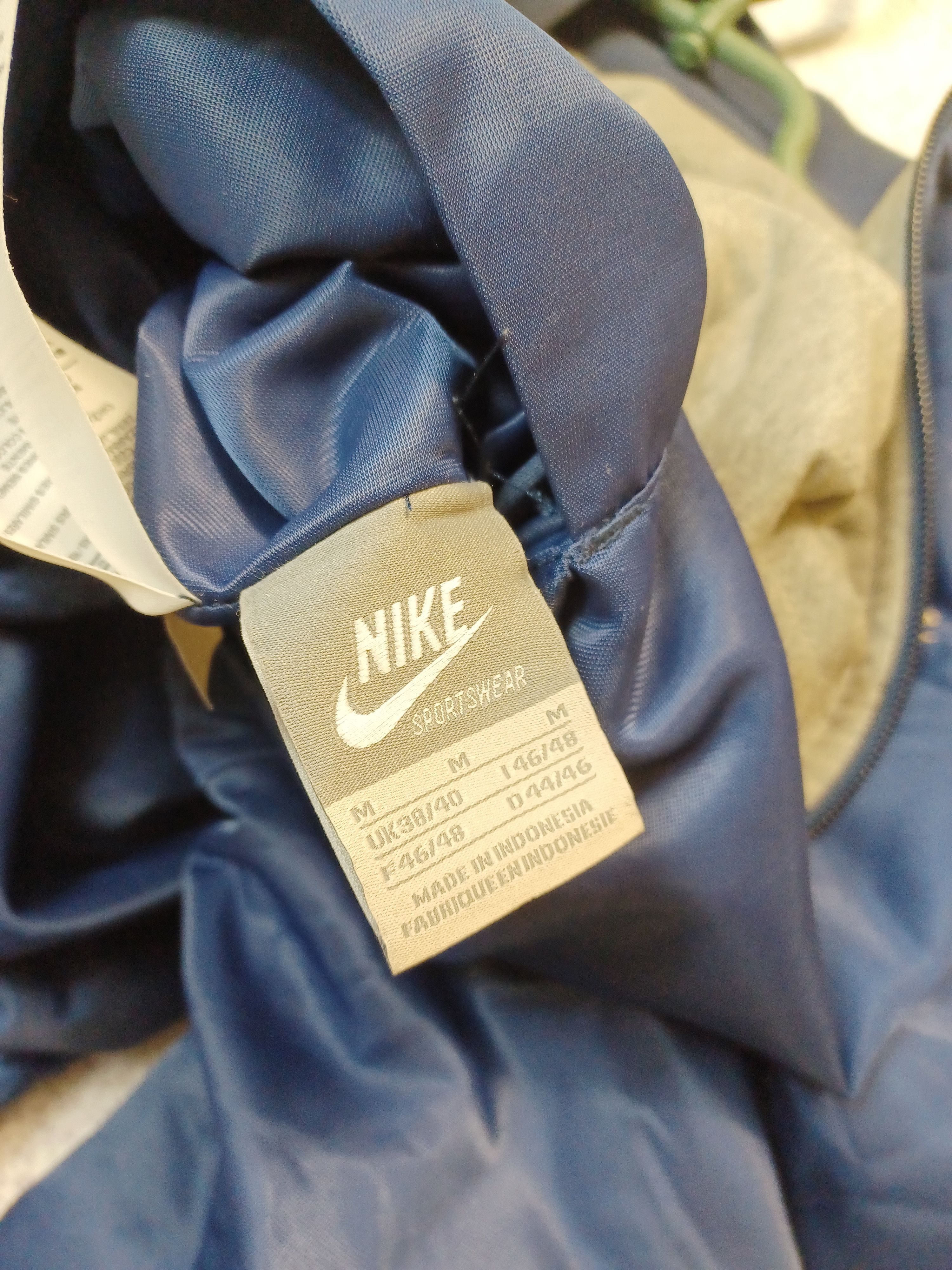 Nike × Vintage 00s Nike Retro Logo Reversible Vintage Y2K Oversized Bomber Size US M / EU 48-50 / 2 - 9 Thumbnail