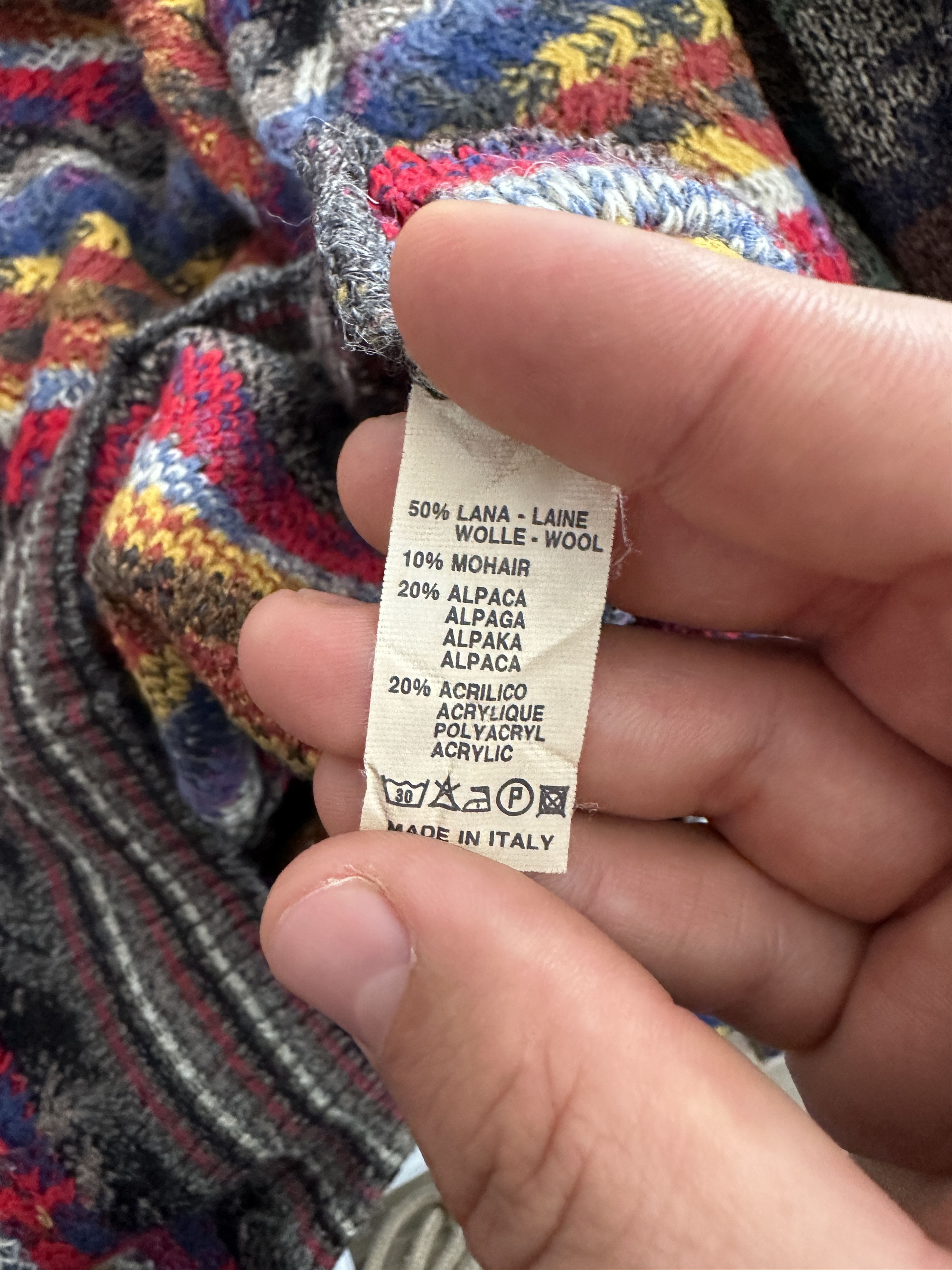 Missoni 1985 Missoni Sport Zig Zag Rainbow Knit Pullover Size L Size US L / EU 52-54 / 3 - 9 Thumbnail