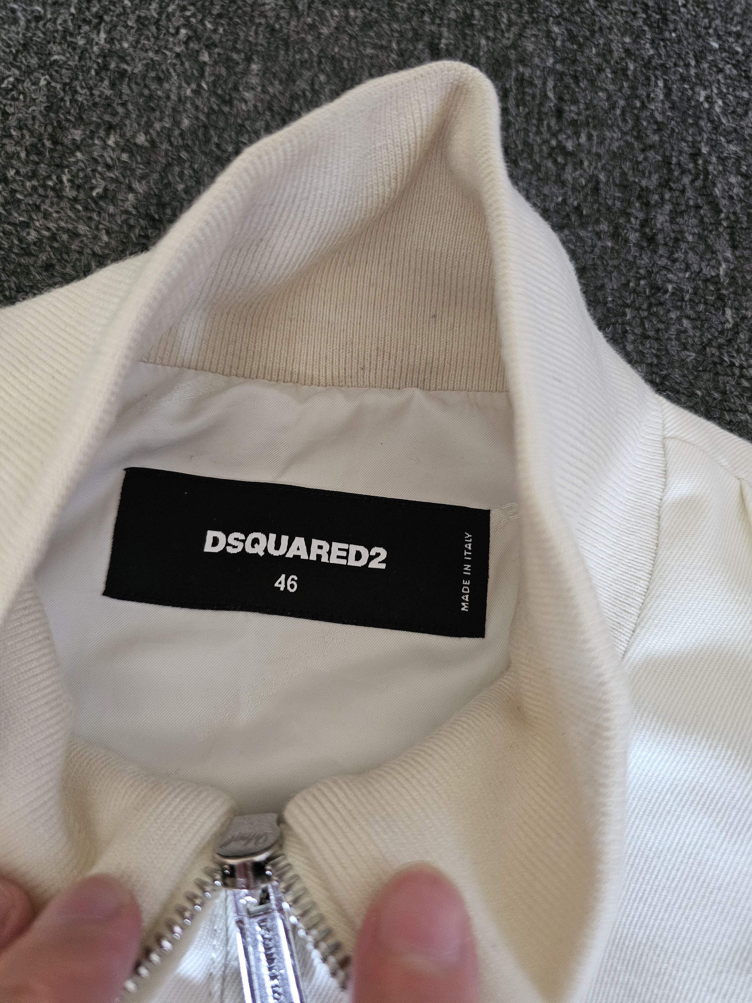 Dsquared2 DSQUARED2 Men's Cream Wool Blend Jacket Size 46 Size US M / EU 48-50 / 2 - 3 Thumbnail