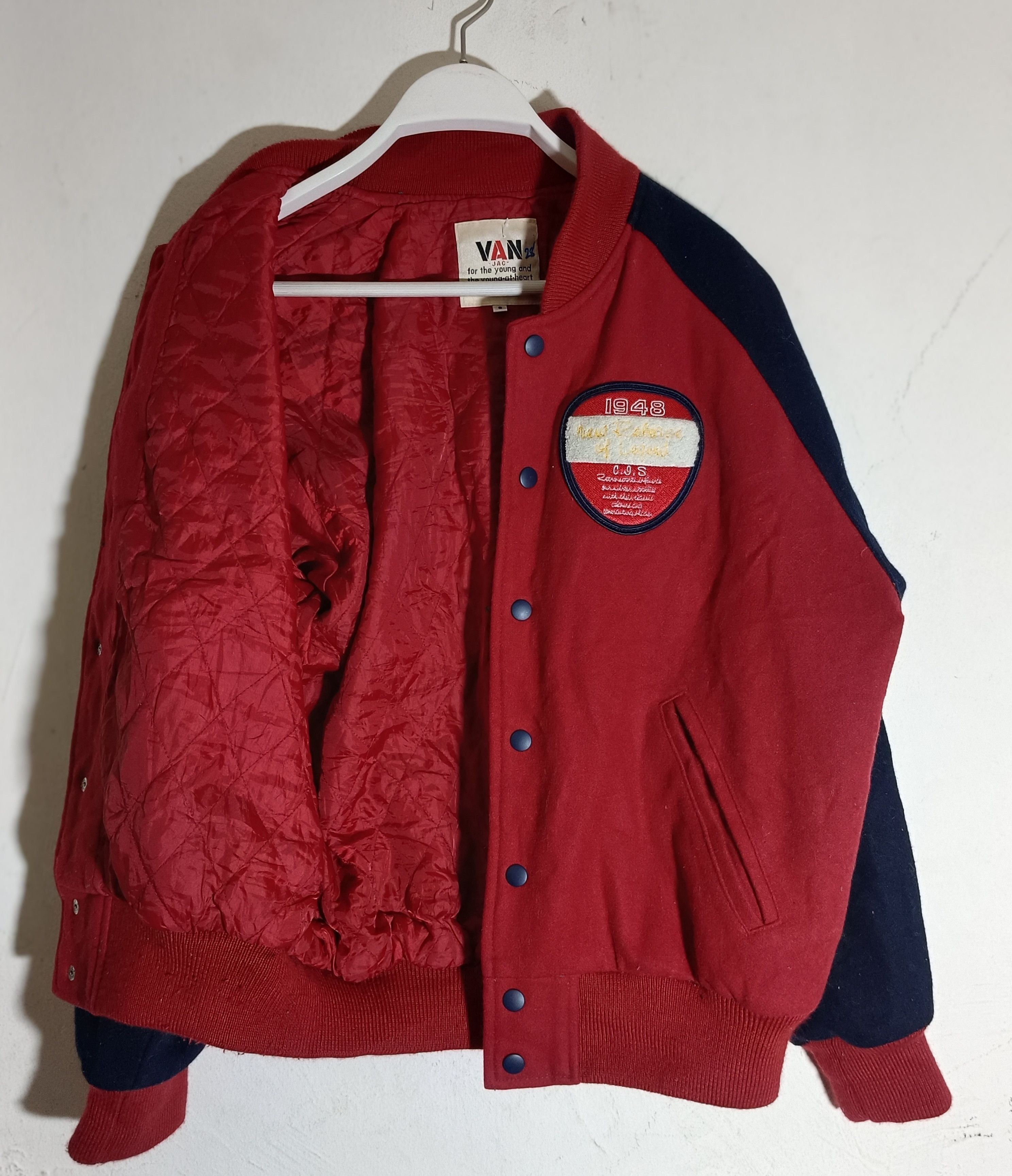 Japanese Brand Vintage Van Jac Varsity Jacket Size US S / EU 44-46 / 1 - 5 Thumbnail