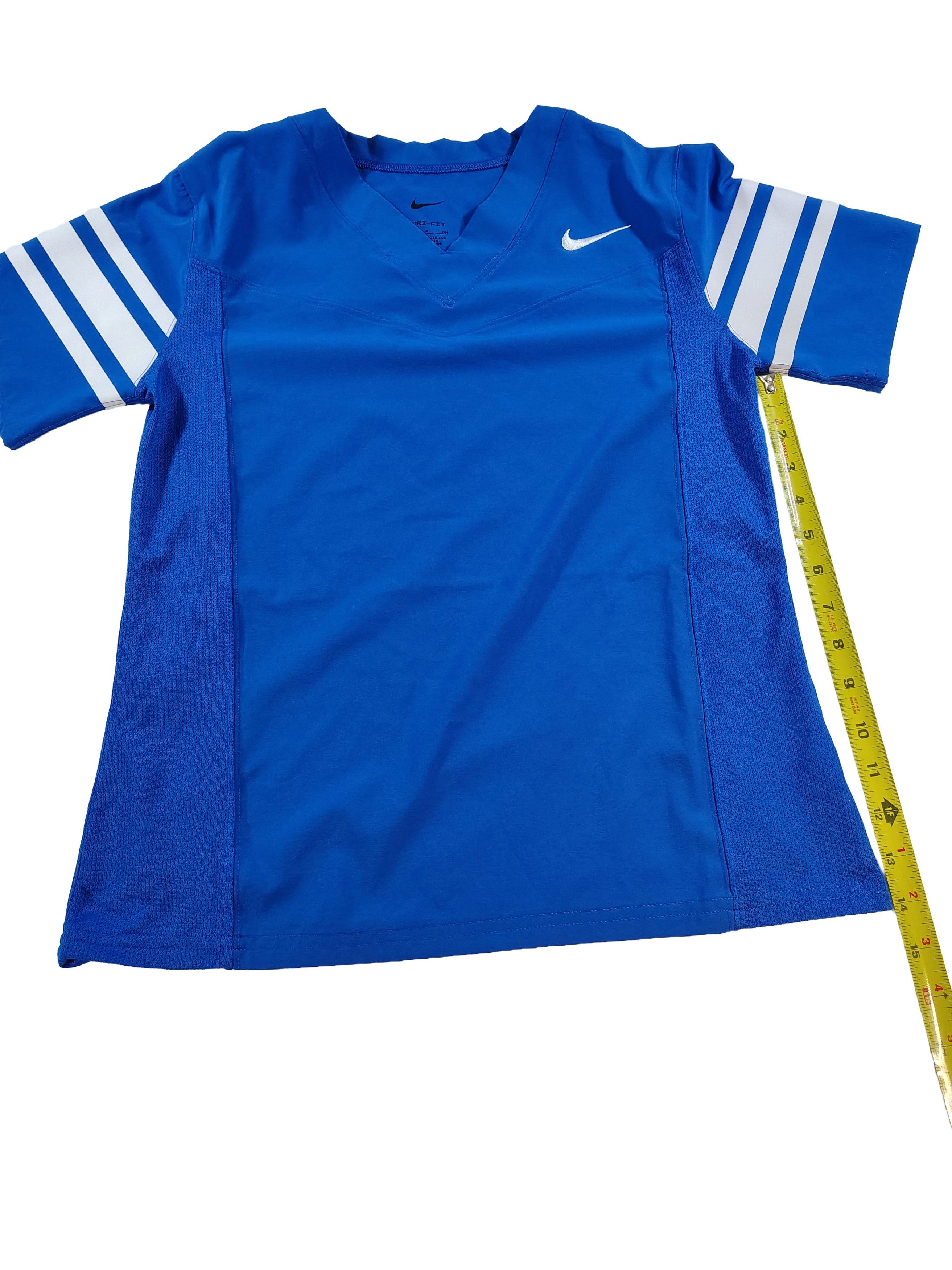 Nike Men's Light Blue & White Striped Nike Dri-Fit Shirt Size US S / EU 44-46 / 1 - 7 Thumbnail