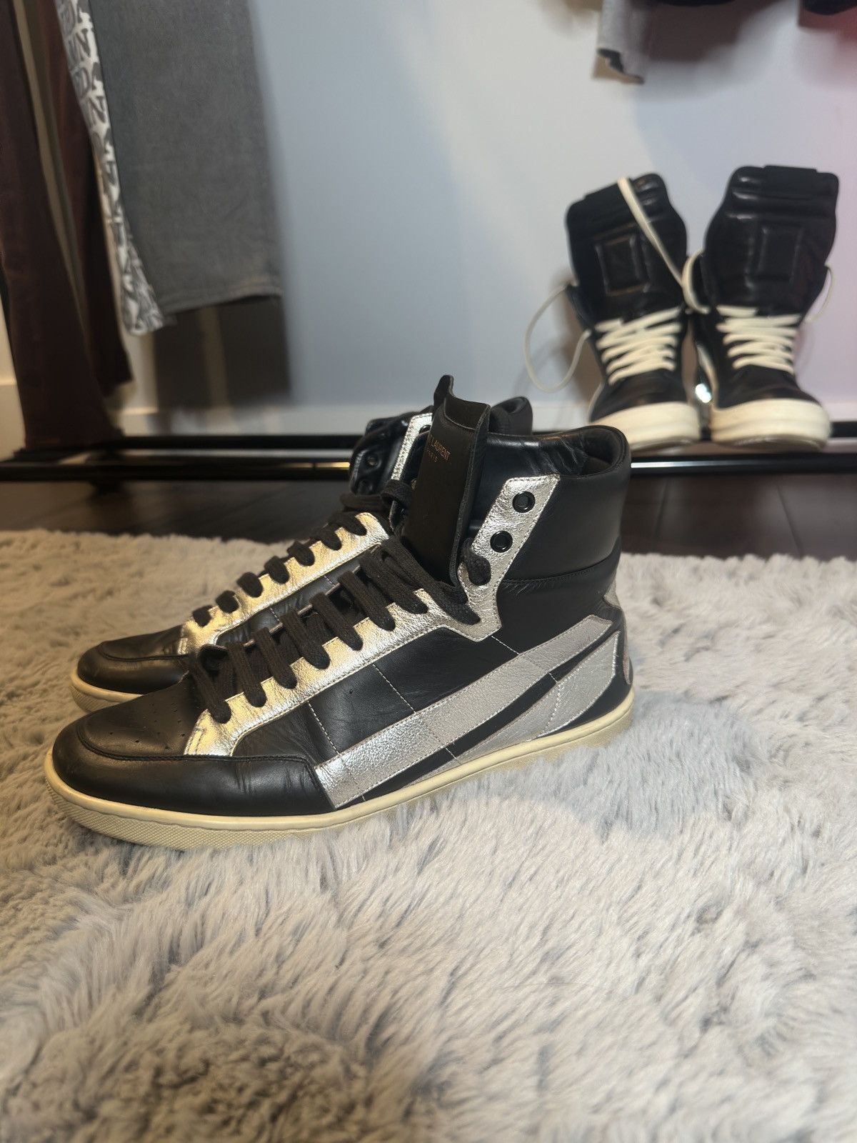 Saint Laurent Paris SAINT LAURENT PARIS SLP SL/36H Silver Star Sneakers Size US 8.5 / EU 41-42 - 3 Thumbnail