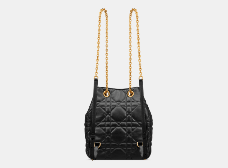 Dior o1w1db10426 M3375U Size:OS / Medium Caro Backpack in Black Size ONE SIZE - 4 Thumbnail