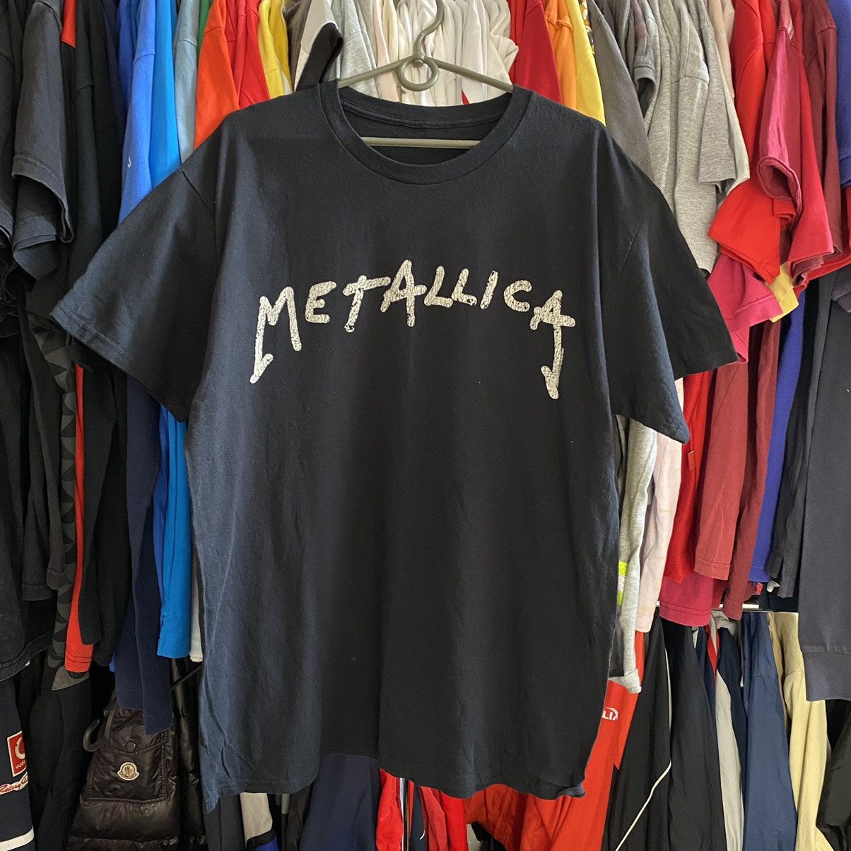Band Tees × Vintage Vintage Metallica Wuz Here 2022 big logo rock band tee Size US L / EU 52-54 / 3 - 1 Thumbnail