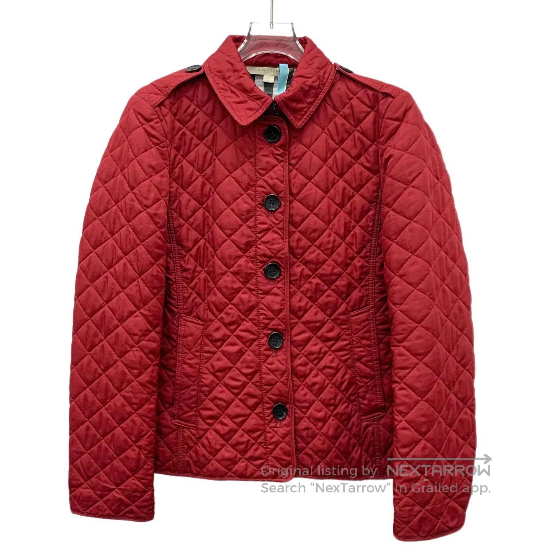 Burberry Burberry Red diamond pattern lapel single-breasted long sl Size US S / EU 44-46 / 1 - 1 Thumbnail