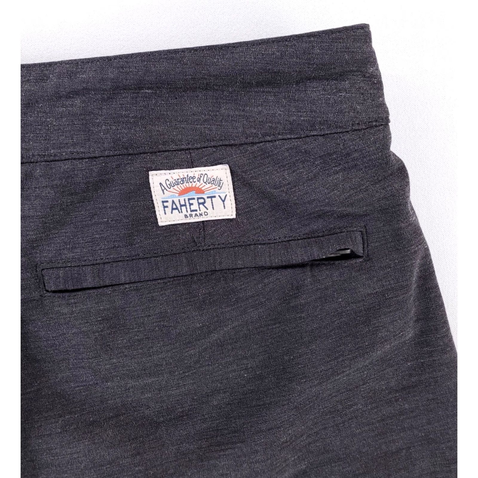 Faherty Faherty All Day Shorts Gray Zip 9 Inseam Mens 34 (34 Actual) Size US 34 / EU 50 - 5 Thumbnail