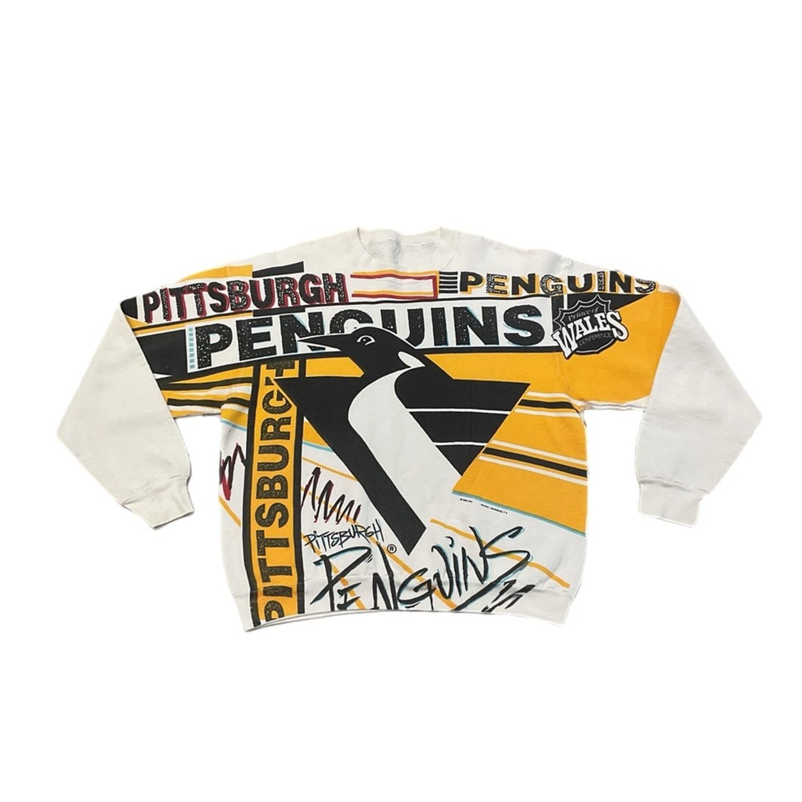 NHL Vintage NHL Magic Johnson Pittsburgh Penguins AOP Sweatshirt Size US XL / EU 56 / 4 - 1 Thumbnail