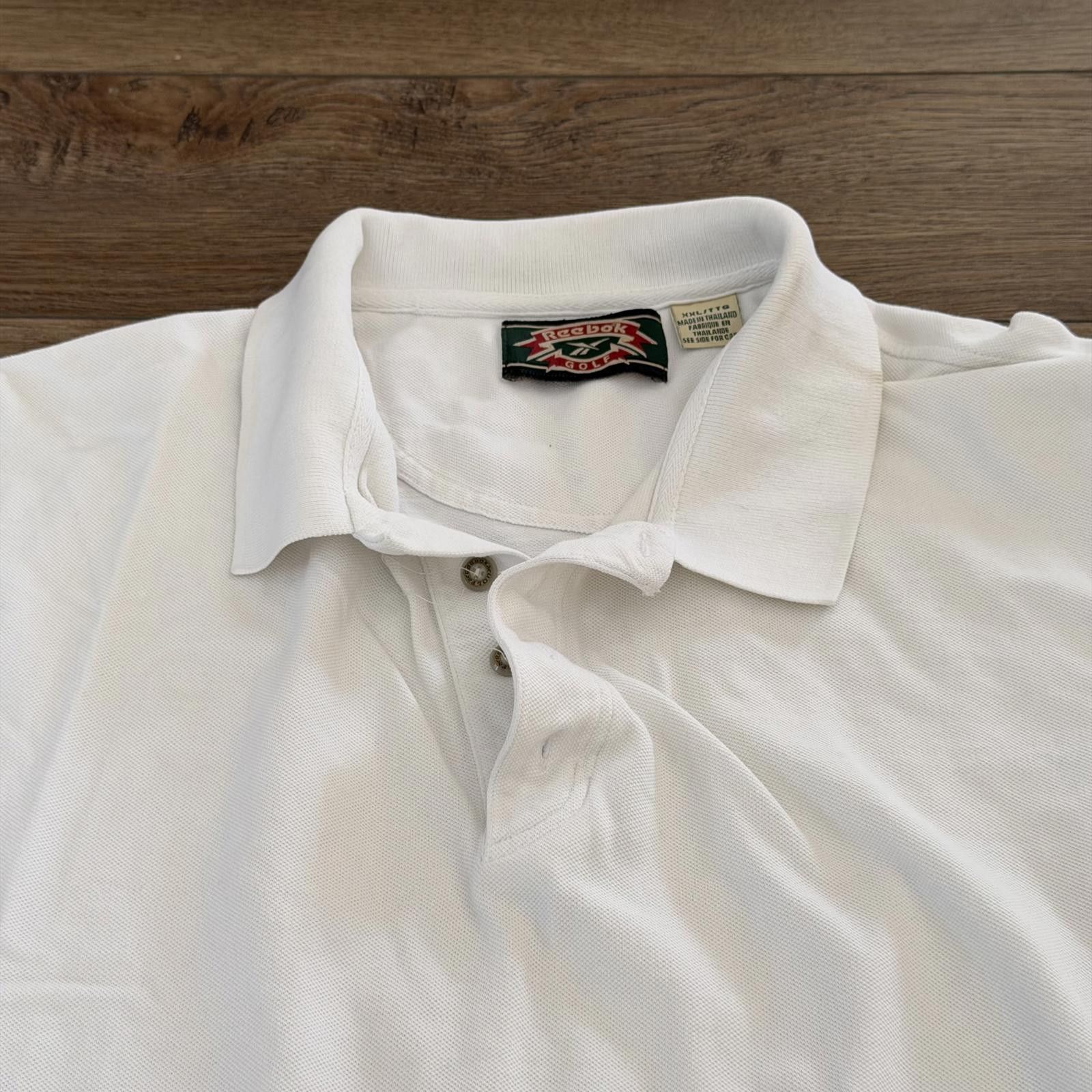 Reebok Vintage 90s Reebok Golf White Polo Shirt XXL Size US XL / EU 56 / 4 - 2 Thumbnail