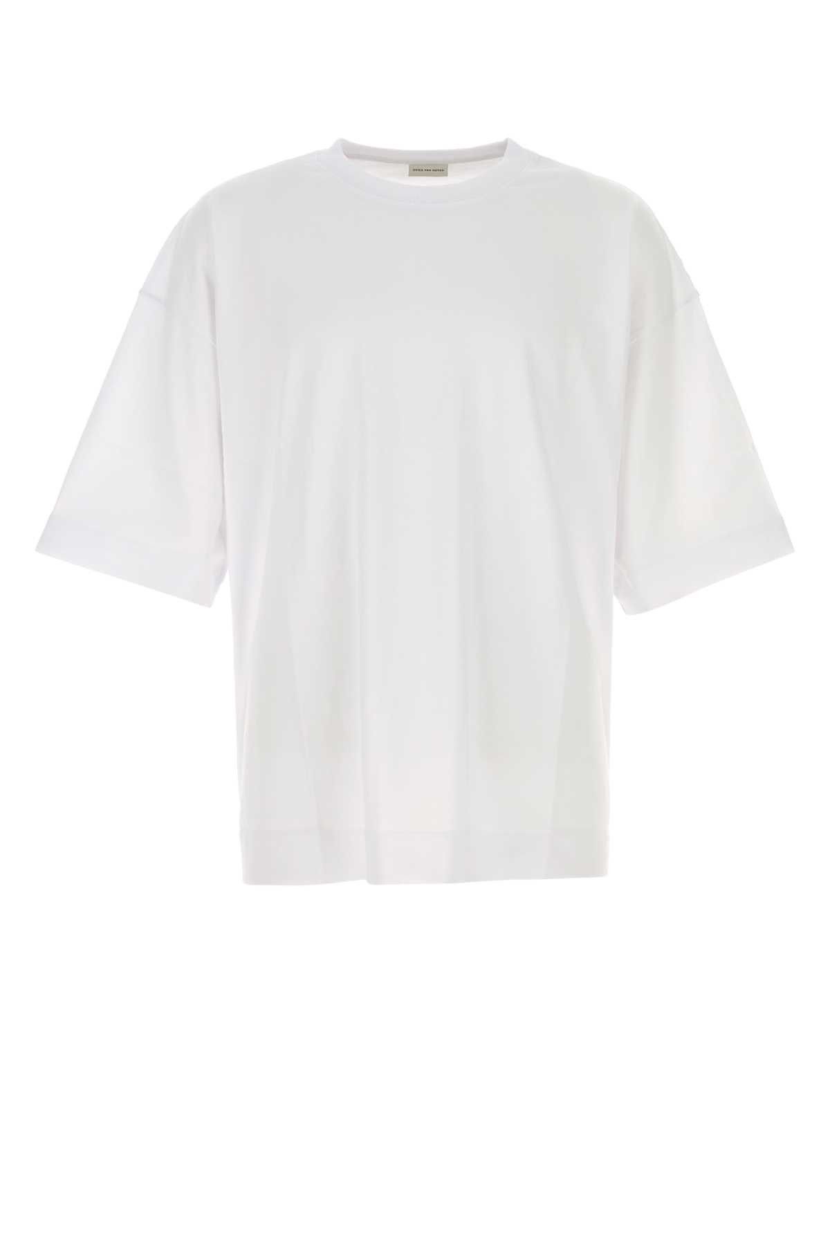 Dries Van Noten Black Cotton Oversize Hen T-Shirt Size US XL / EU 56 / 4 - 1 Thumbnail