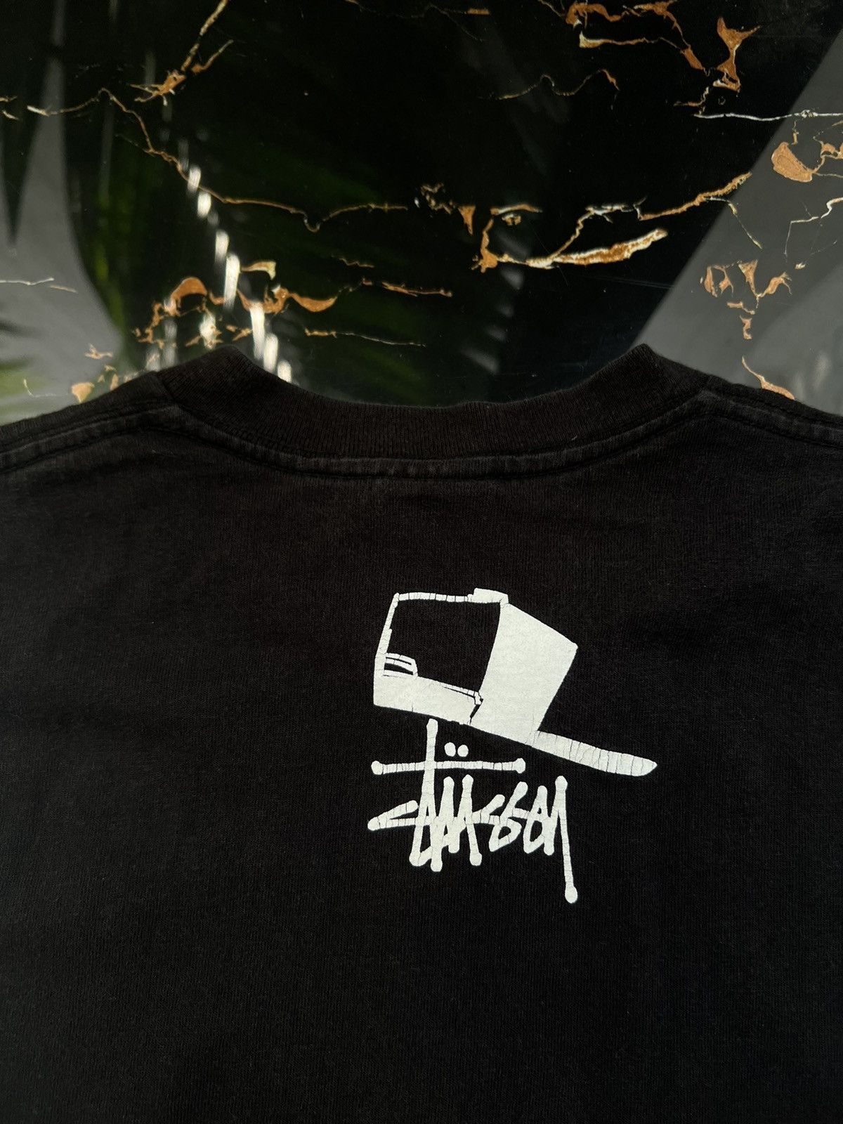 Stussy × Vintage 90’s STUSSY REAS RARE Y2K CAP GUY TEE RETRO Size US S / EU 44-46 / 1 - 7 Thumbnail