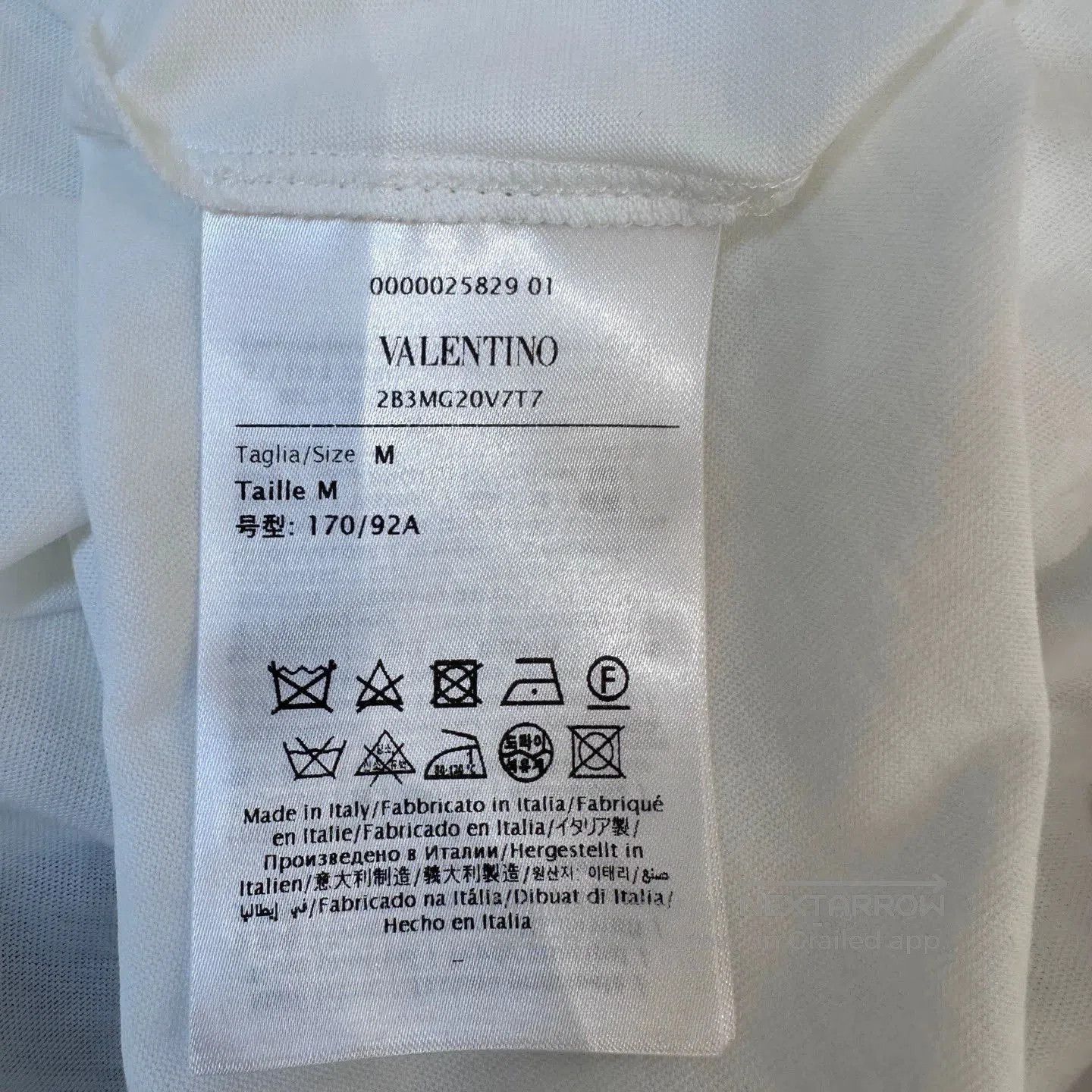 Valentino Valentino White Sequin Logo Short Sleeve T-shirt. Size US M / EU 48-50 / 2 - 6 Thumbnail