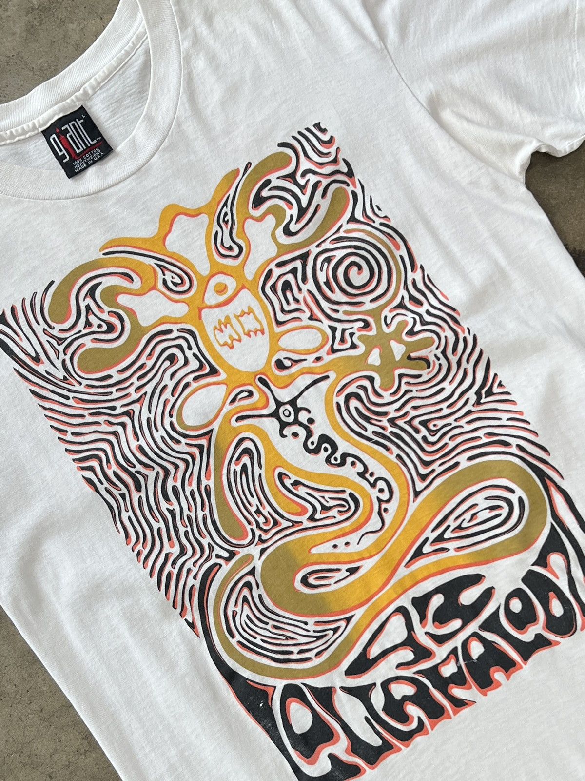 Vintage Vintage 1993 Lollapalooza Music Festival Psychedelic Tee 