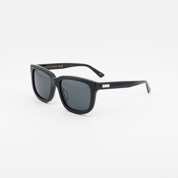 Gucci Gucci GG1317SA 001 Sunglasses Black Square Frame, Grey Size ONE SIZE - 1 Thumbnail