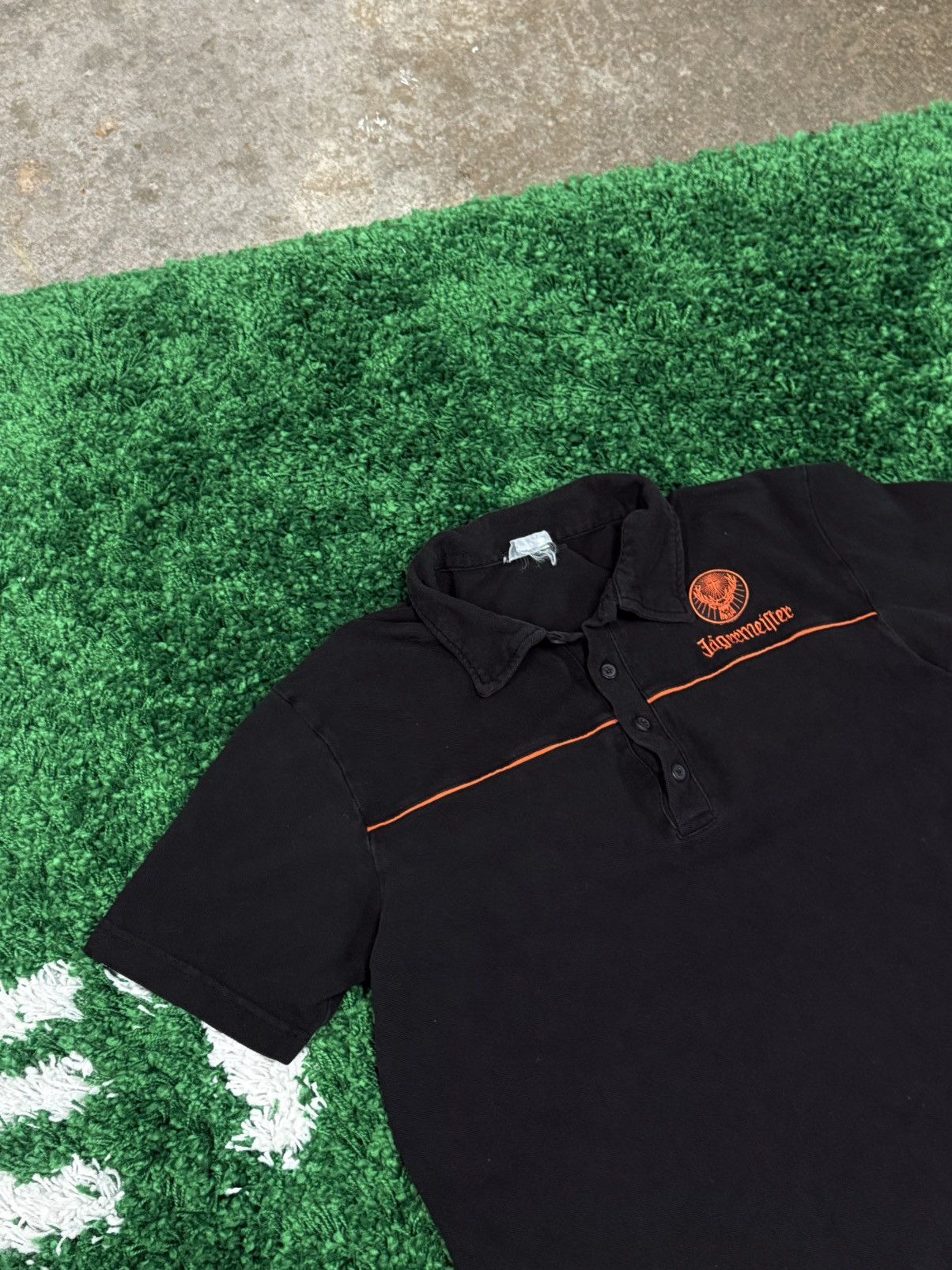 Jagermeister RARE Vintage Jagermeister Logo Piping Polo Black Medium Size US M / EU 48-50 / 2 - 2 Thumbnail