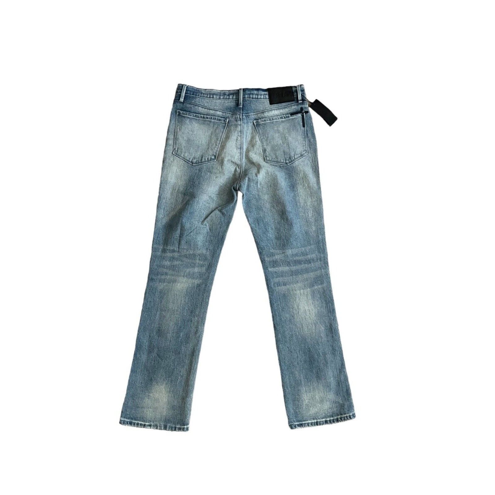 Rta RtA Mens Denis Faded Flared Skinny Jeans Blue Size 34/32 Size US 34 / EU 50 - 4 Thumbnail
