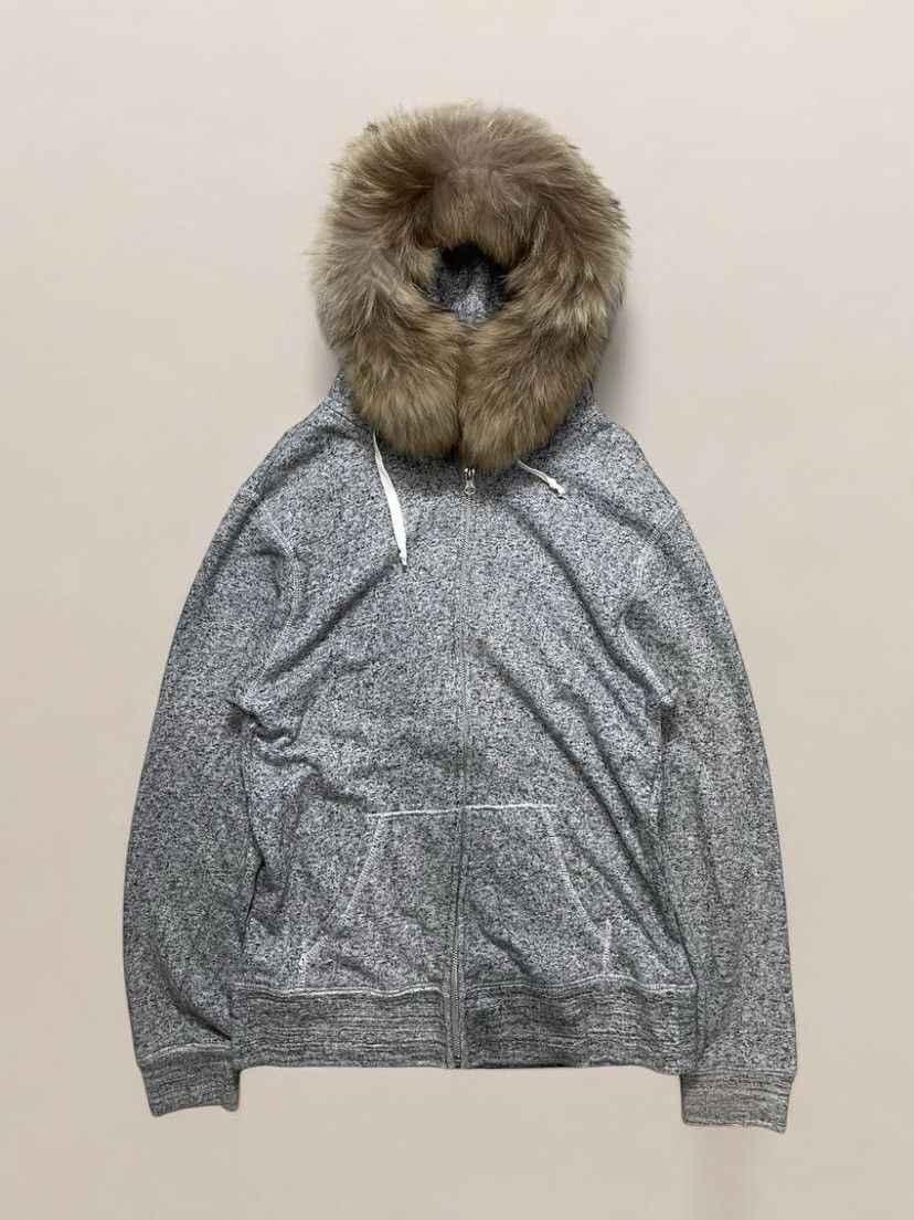If Six Was Nine × Japanese Brand × Le Grande Bleu (L.G.B.) Distressed LGB If Six Was Nine Style Faux Fur Zip Hoodie Size US L / EU 52-54 / 3 - 1 Thumbnail
