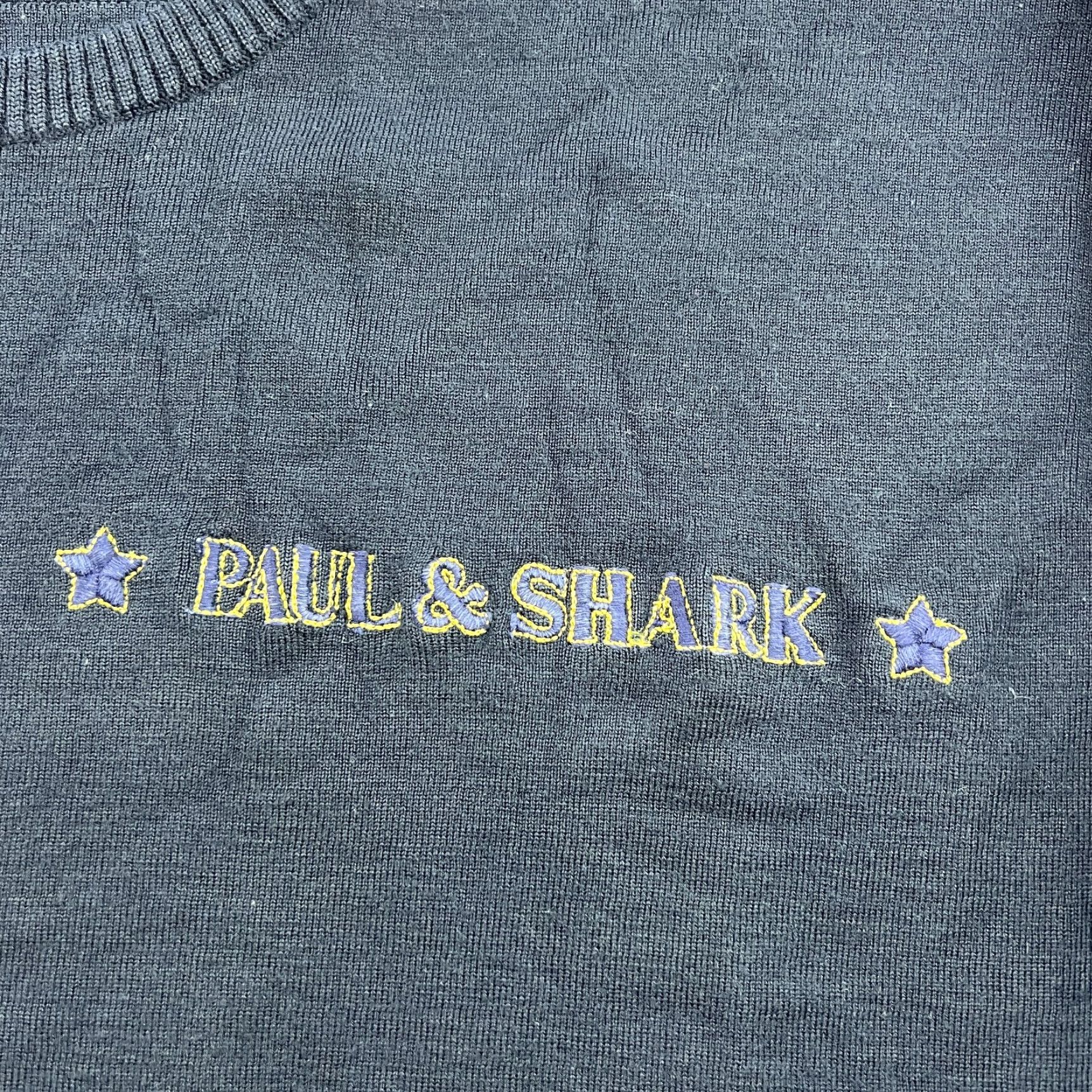 Paul & Shark VINTAGE Paul & Shark Sweater Mens Large Nayv Blue Crewneck Pockets Knitted Knit Wool Cable-Knit Turtleneck Classic Pullover Casual - Mens Size US L / EU 52-54 / 3 - 4 Thumbnail