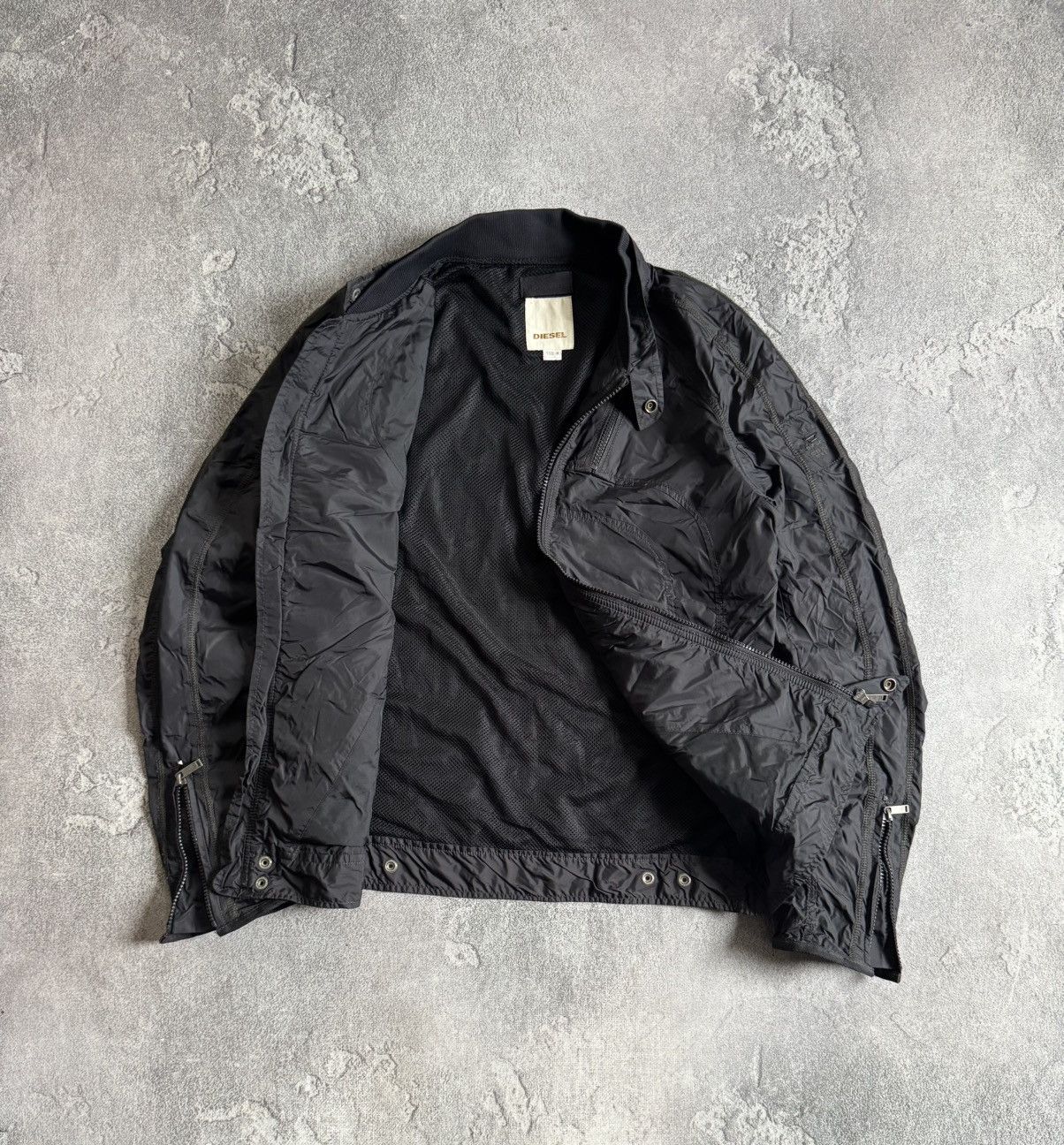 Diesel Diesel M zip nylon bomber jacket avantgarde y2k bondage 00s Size US M / EU 48-50 / 2 - 7 Thumbnail