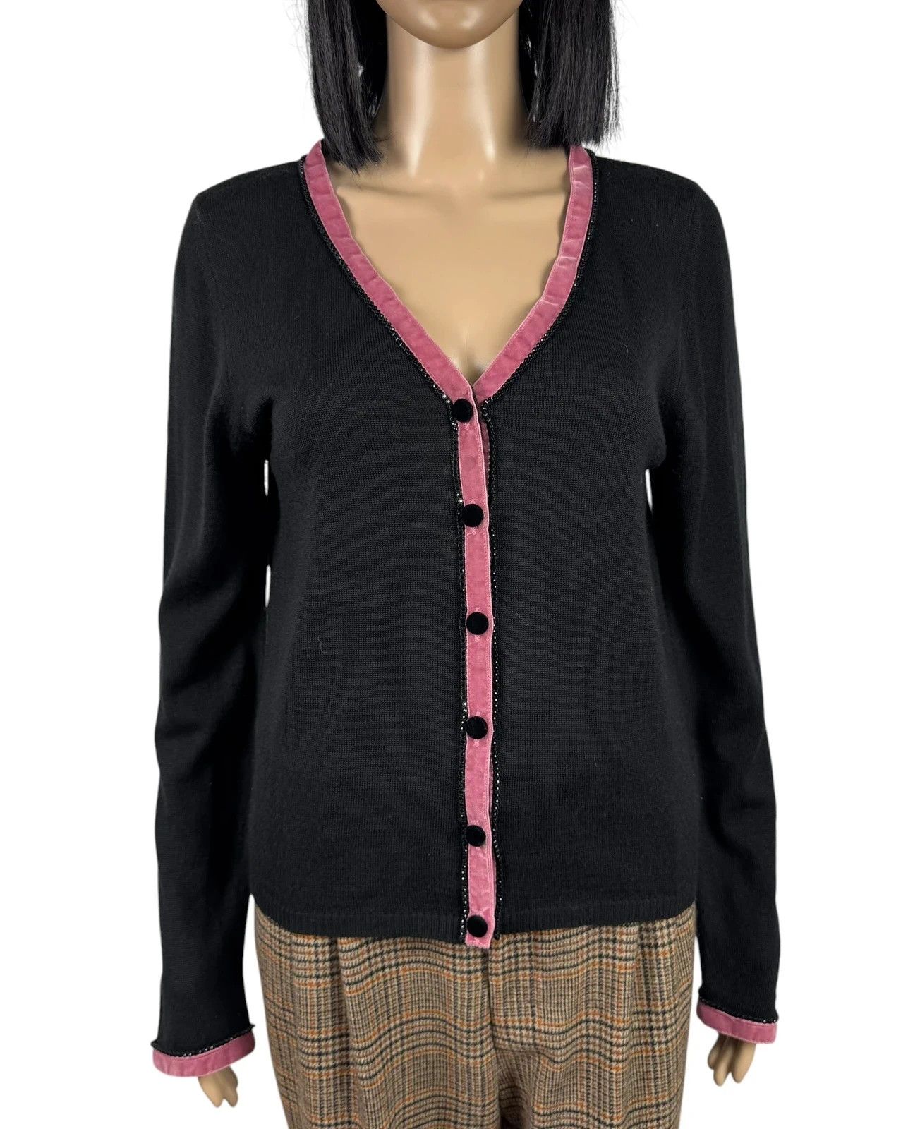 Blumarine Blumarine Wool Cardigan size I48 D42 Size L / US 10 / IT 46 - 2 Thumbnail