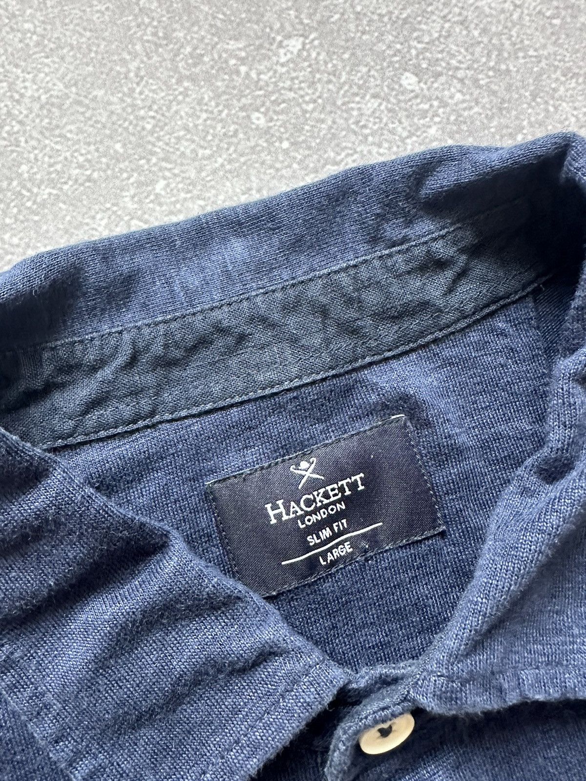 Designer × Hackett Hackett long sleeve t-shirt linen dark blue size L Size US L / EU 52-54 / 3 - 5 Thumbnail