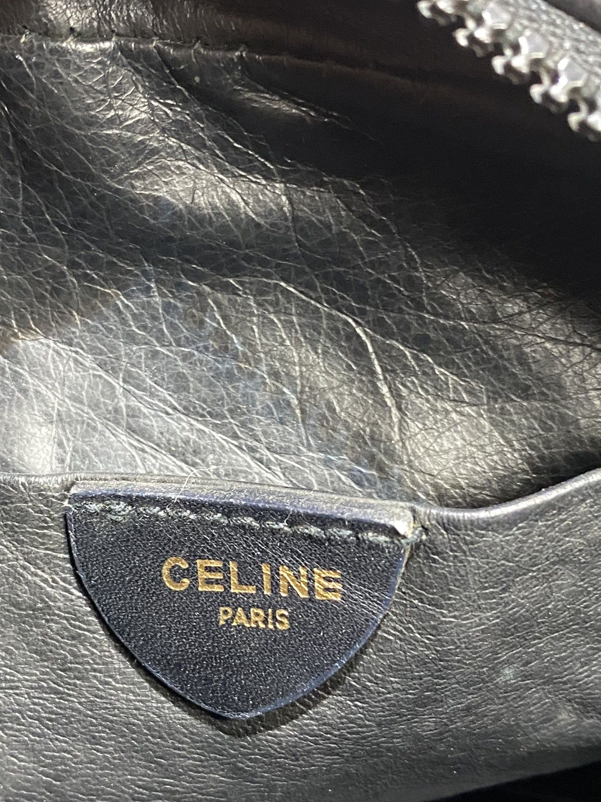 Celine × Vintage Vintage Celine Black Mini Crossbody Box Zipper Bag Size ONE SIZE - 12 Thumbnail