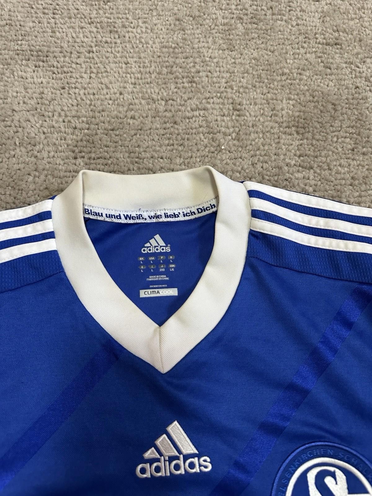 Adidas FC Schalke 04 Home 2012-2013 Football Shirt Soccer Jersey Size US L / EU 52-54 / 3 - 4 Thumbnail