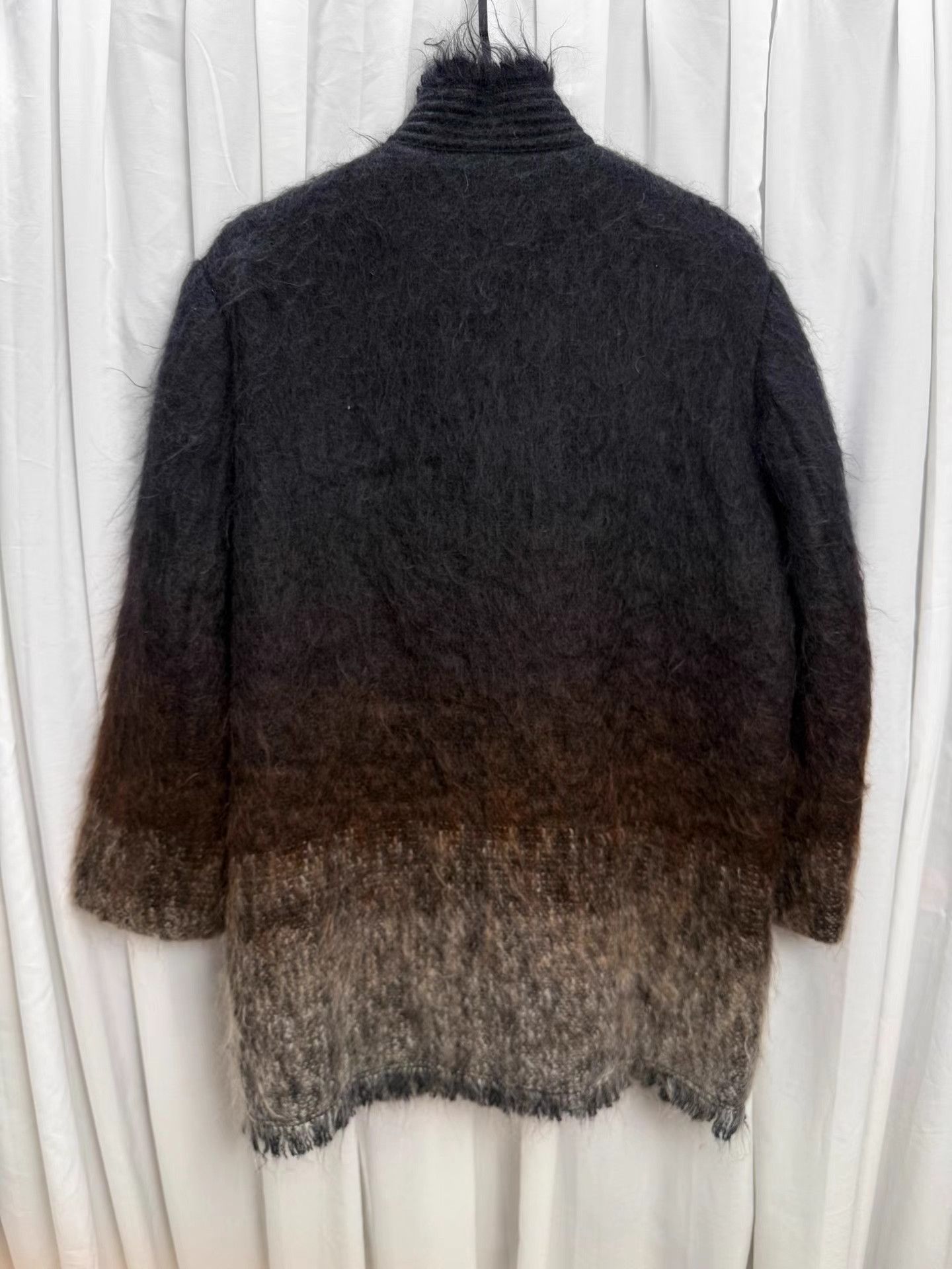 Issey Miyake ISSEY MIYAKE Mohair Gradient Stand Collar Coat K20 Size US M / EU 48-50 / 2 - 2 Thumbnail