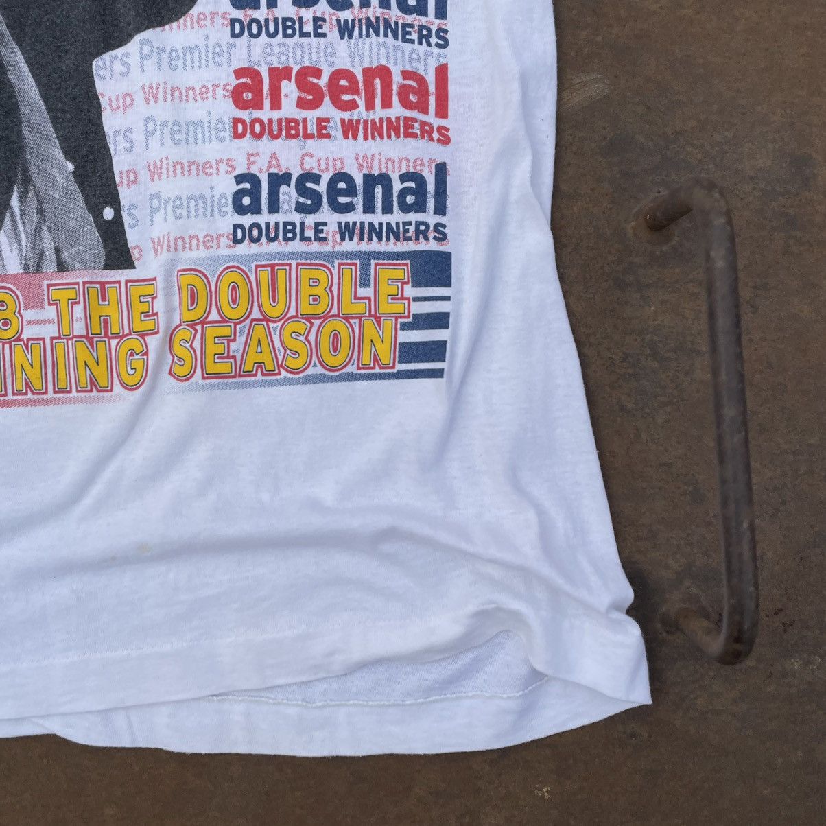 Vintage Vintage Arsenal T-shirts 90s Logo Double Winners 98 Y2K USA Size US S / EU 44-46 / 1 - 3 Thumbnail