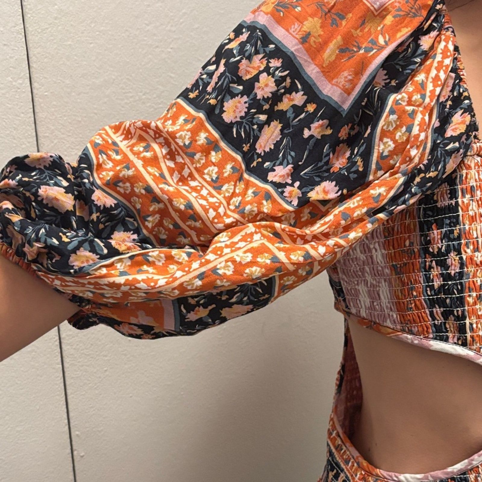 Other NWT Jen's Pirate Booty Black Orange Long Sleeve Dress L/XL Size L / US 10 / IT 46 - 4 Thumbnail