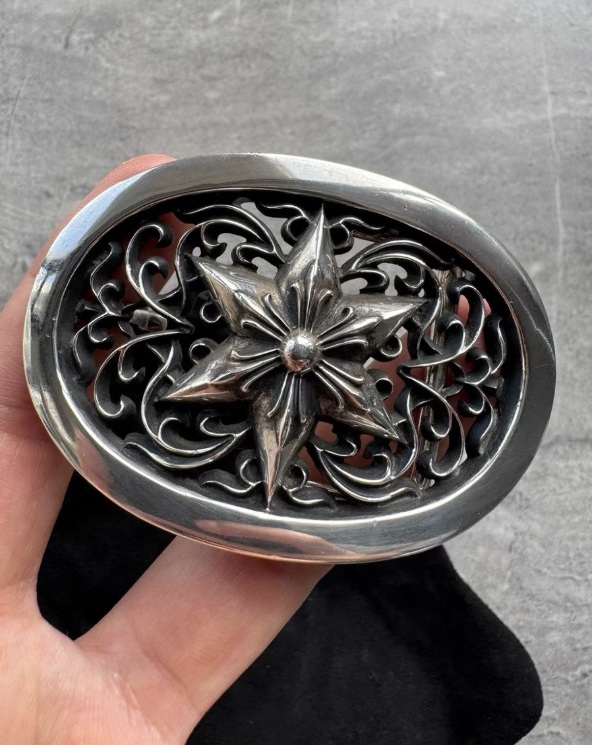 Chrome Hearts Chrome Hearts Hexagram Oval Belt Buckle Size ONE SIZE - 3 Thumbnail