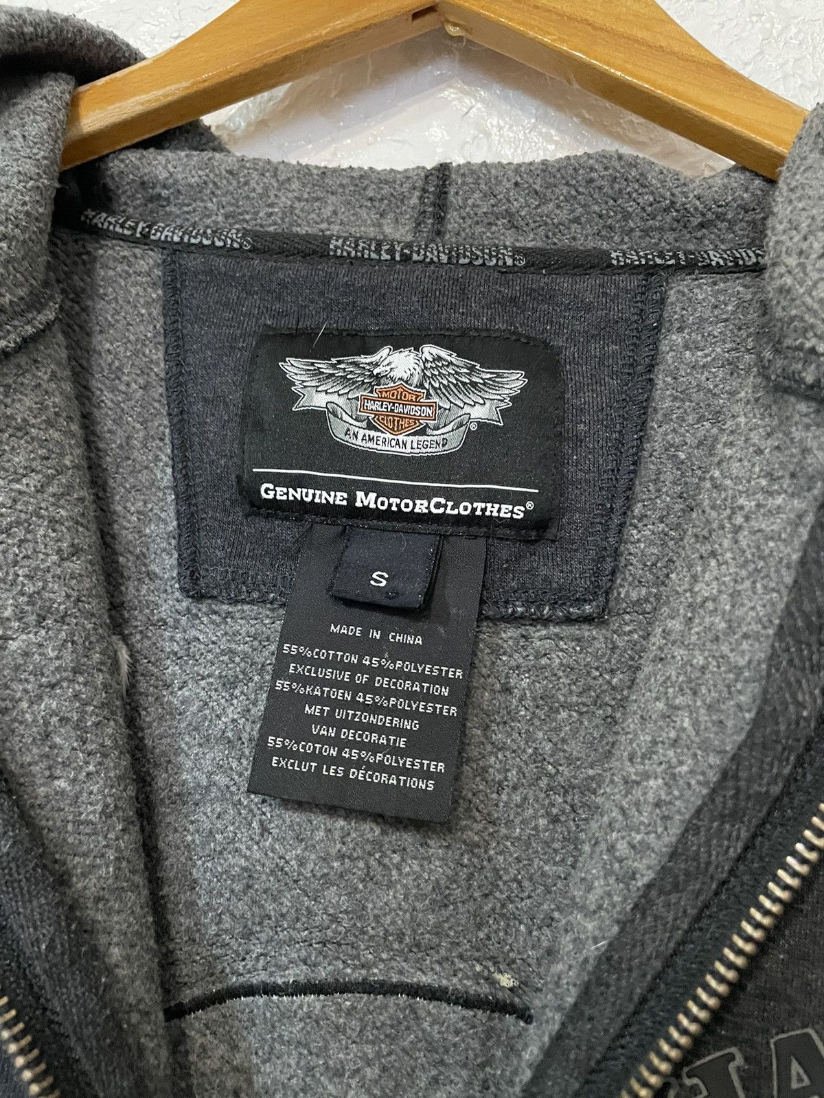 Harley Davidson Harley Davidson Vintage Zip Hoodie Skull Big Logo Size US S / EU 44-46 / 1 - 9 Thumbnail