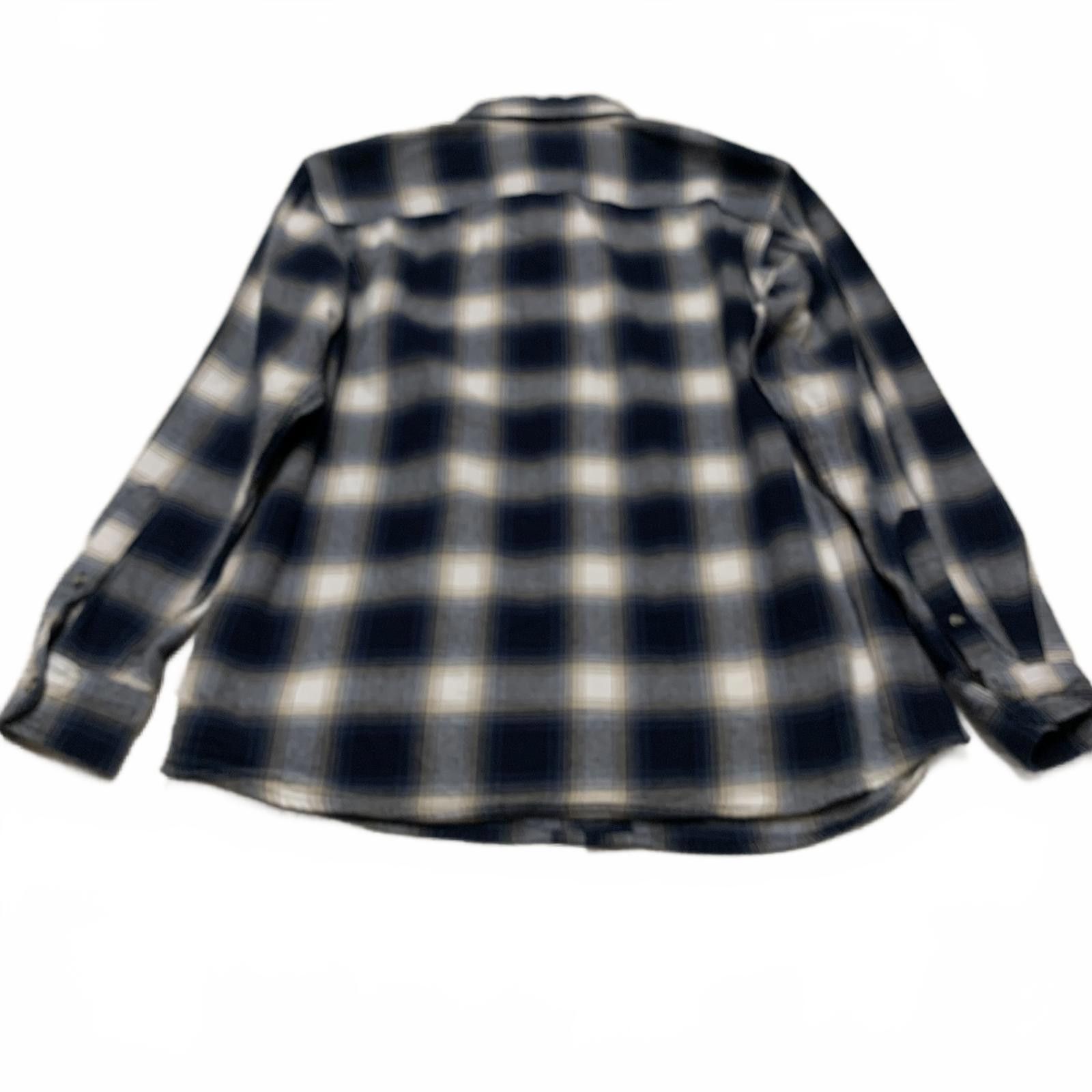 Redhead Red Head Men's Large Blue Plaid Flannel Shirt Cotton Size US L / EU 52-54 / 3 - 10 Thumbnail