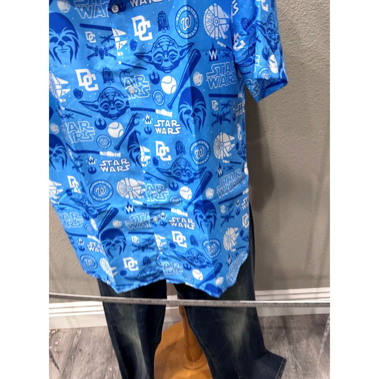 Star Wars BBA Star wars National Shirts XL Button Up Short Sleeve Mens Multicolor Shirt Size US XL / EU 56 / 4 - 3 Thumbnail