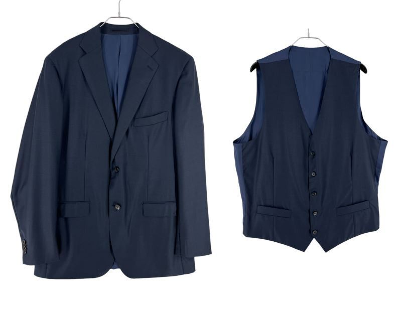 Suitsupply Lazio Wool Formal Blazer Waistcoat Suit EU:118; UK/US:50L Size 50L - 1 Thumbnail