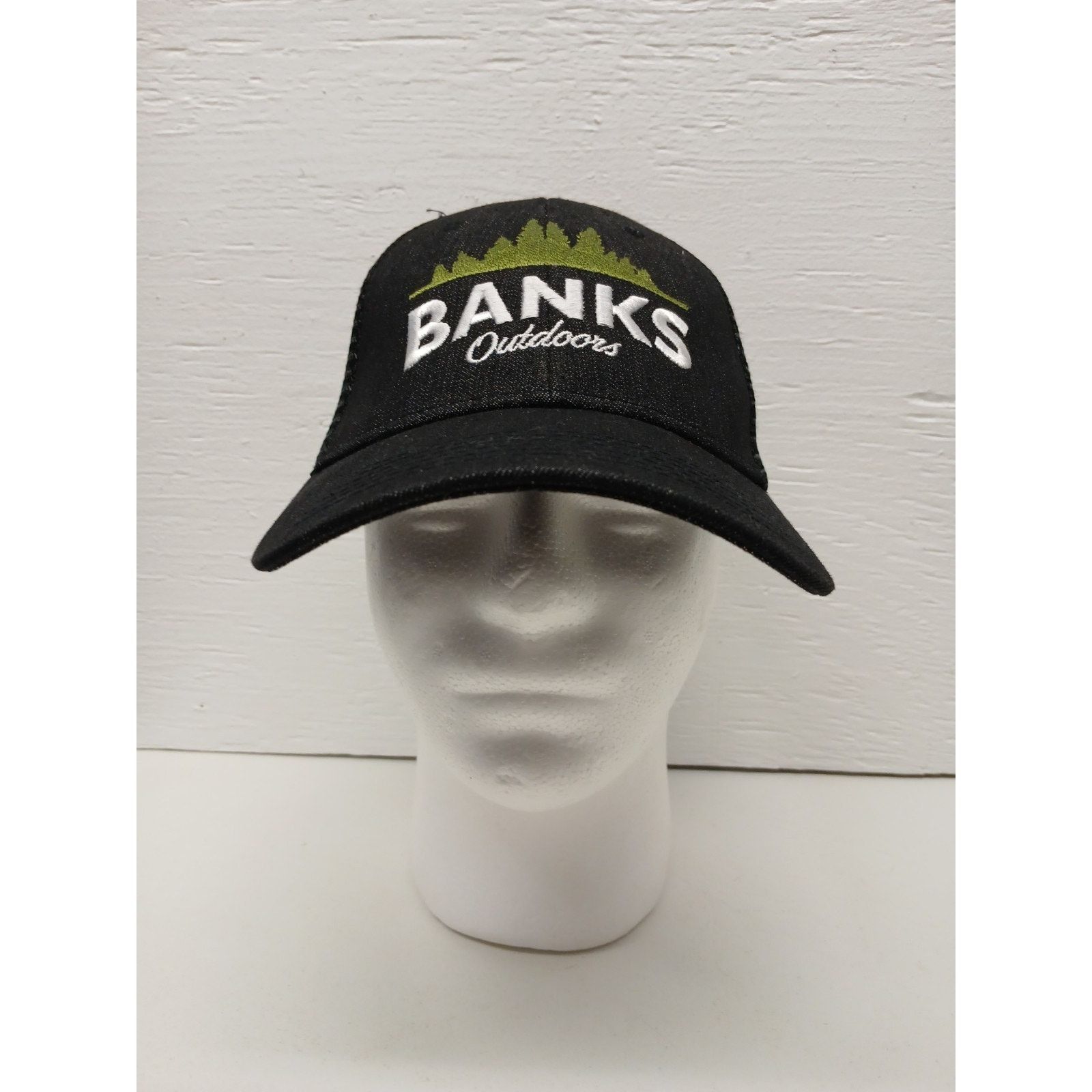 Other Mountain Lakes (OSFM) Black Denim Snapback Mesh Cap Size ONE SIZE - 1 Thumbnail