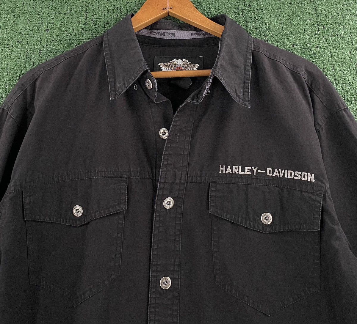 Harley Davidson Harley Davidson Motorcycle Eagle Embroidered Shirt Large Size US L / EU 52-54 / 3 - 5 Thumbnail