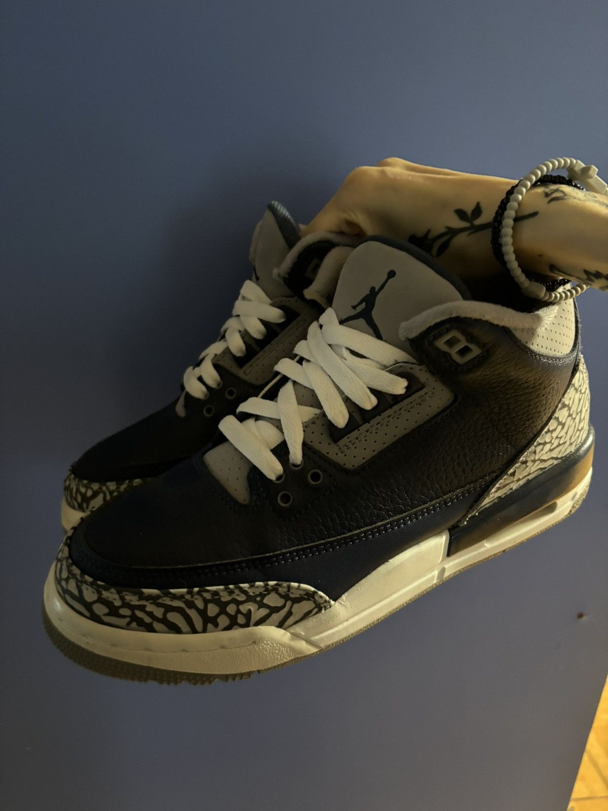 Jordan Brand × Nike Air Jordan 3 Retro GS ‘Georgetown’ Size US 6.5 / EU 39-40 - 6 Thumbnail