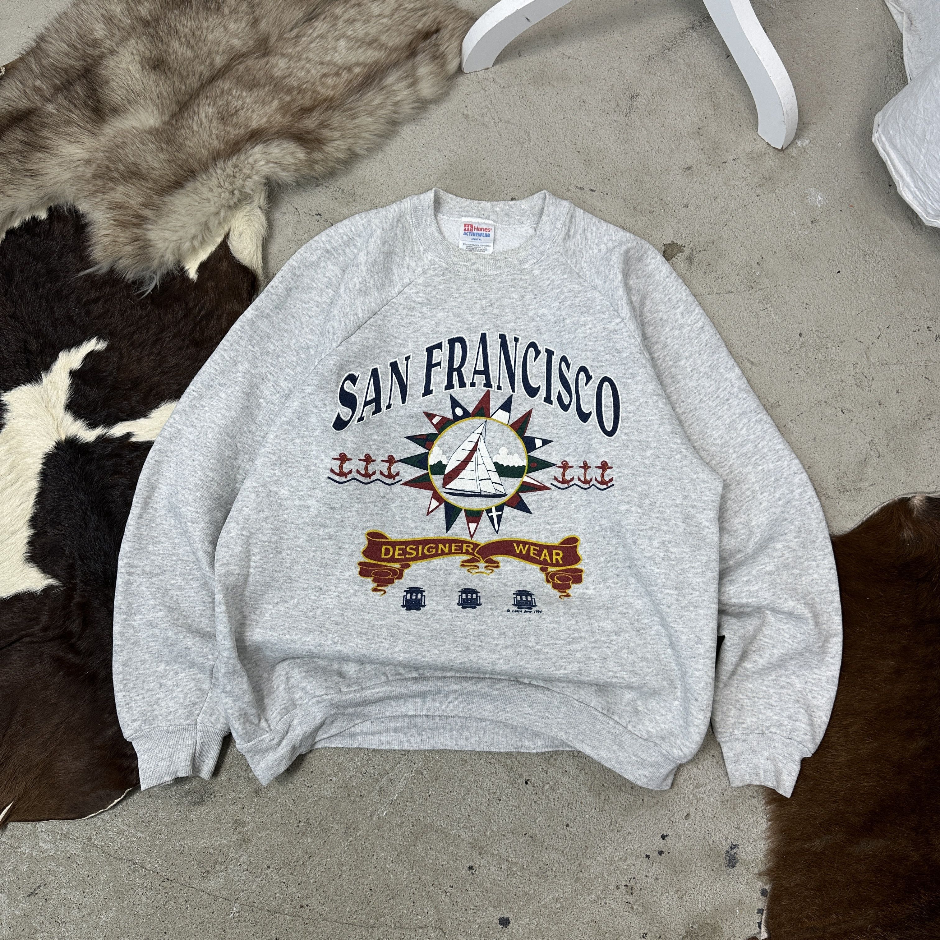 Vintage Vintage Streetwear Oversize San Francisco Sweatshirt 90s Size US L / EU 52-54 / 3 - 1 Thumbnail