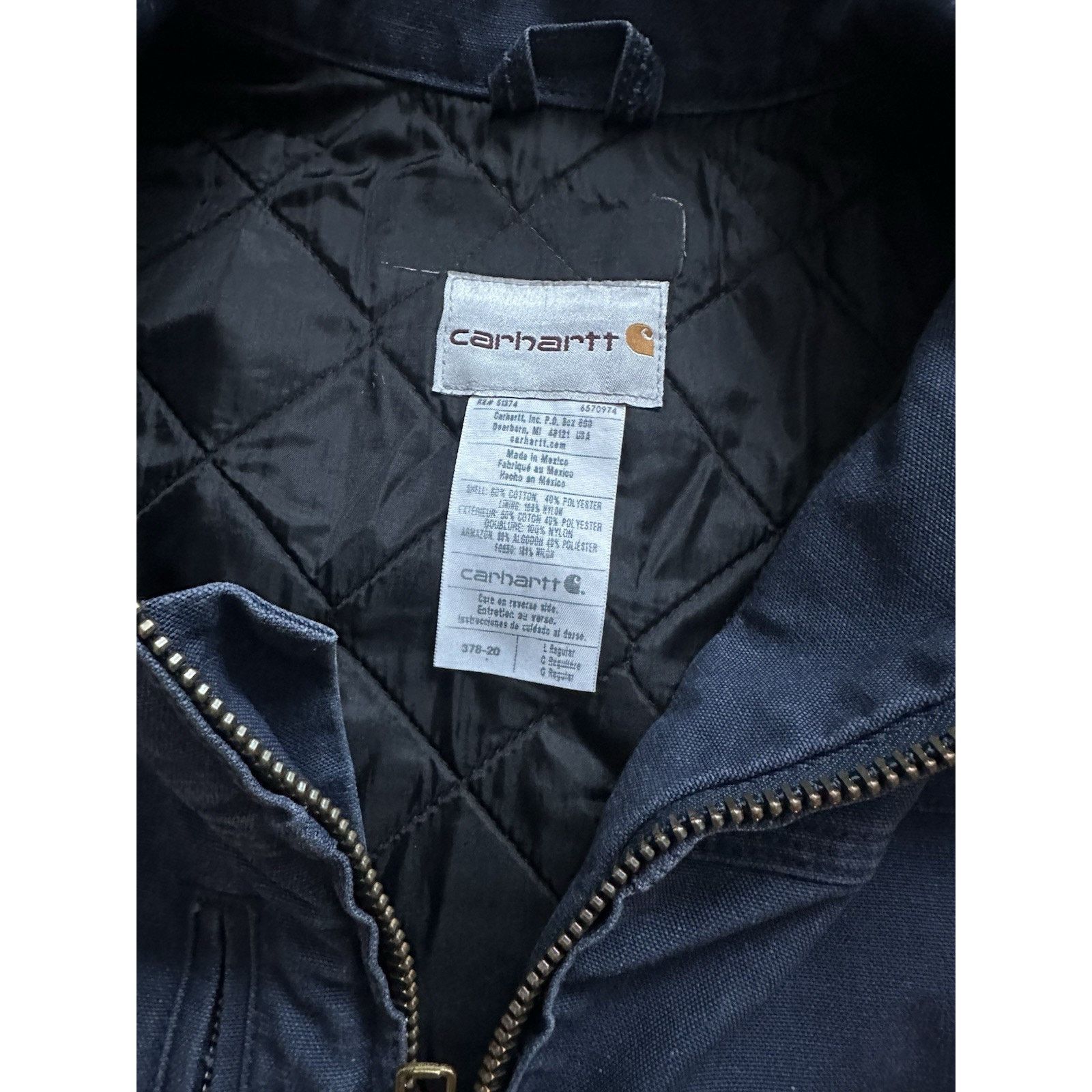 Carhartt Vintage Carhartt quilted line jacket navy blue size L men’s Size US L / EU 52-54 / 3 - 3 Thumbnail