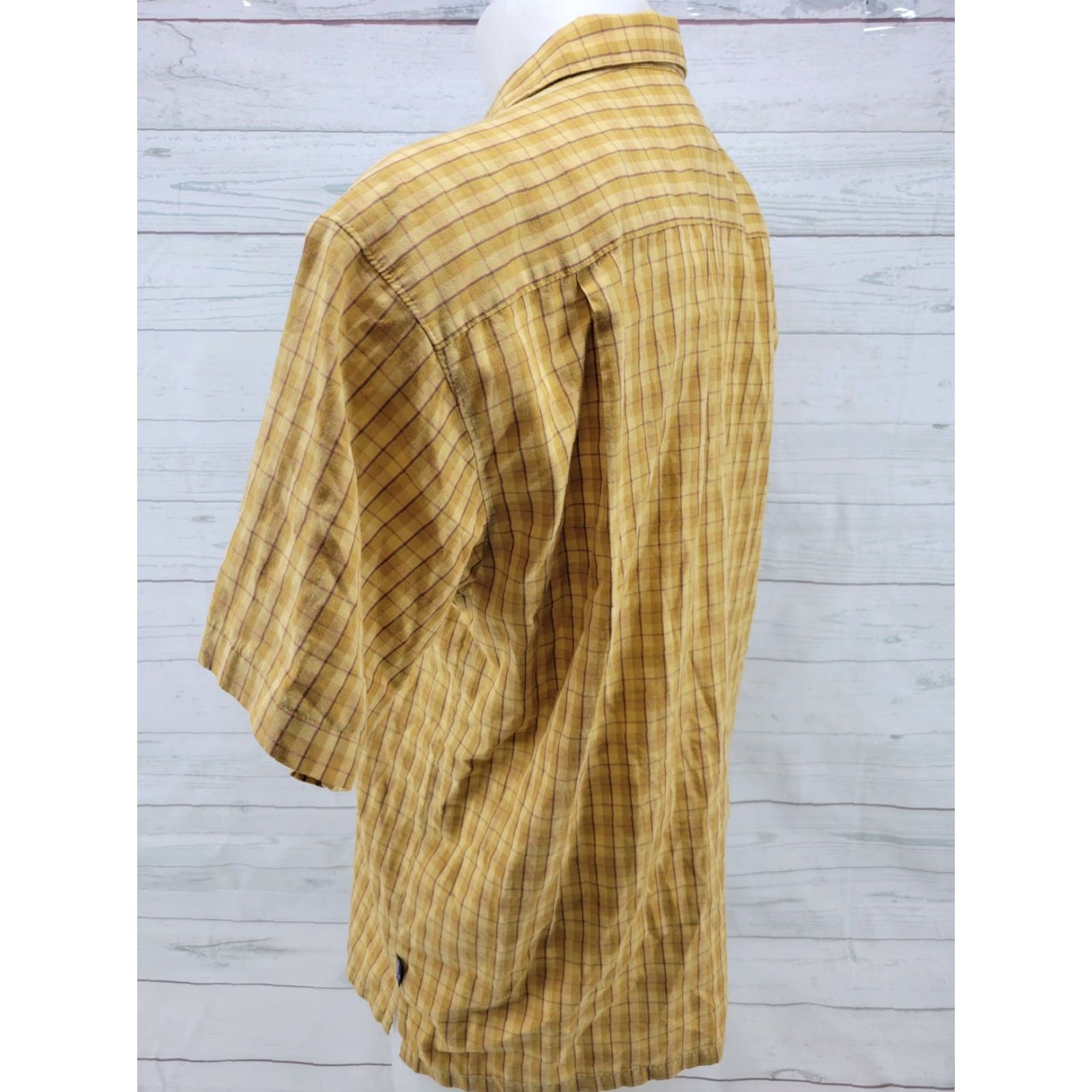 Patagonia Patagonia Shirt Mens Large Short Sleeve Button-Front Yellow Plaid Check Shirt Size US L / EU 52-54 / 3 - 7 Thumbnail