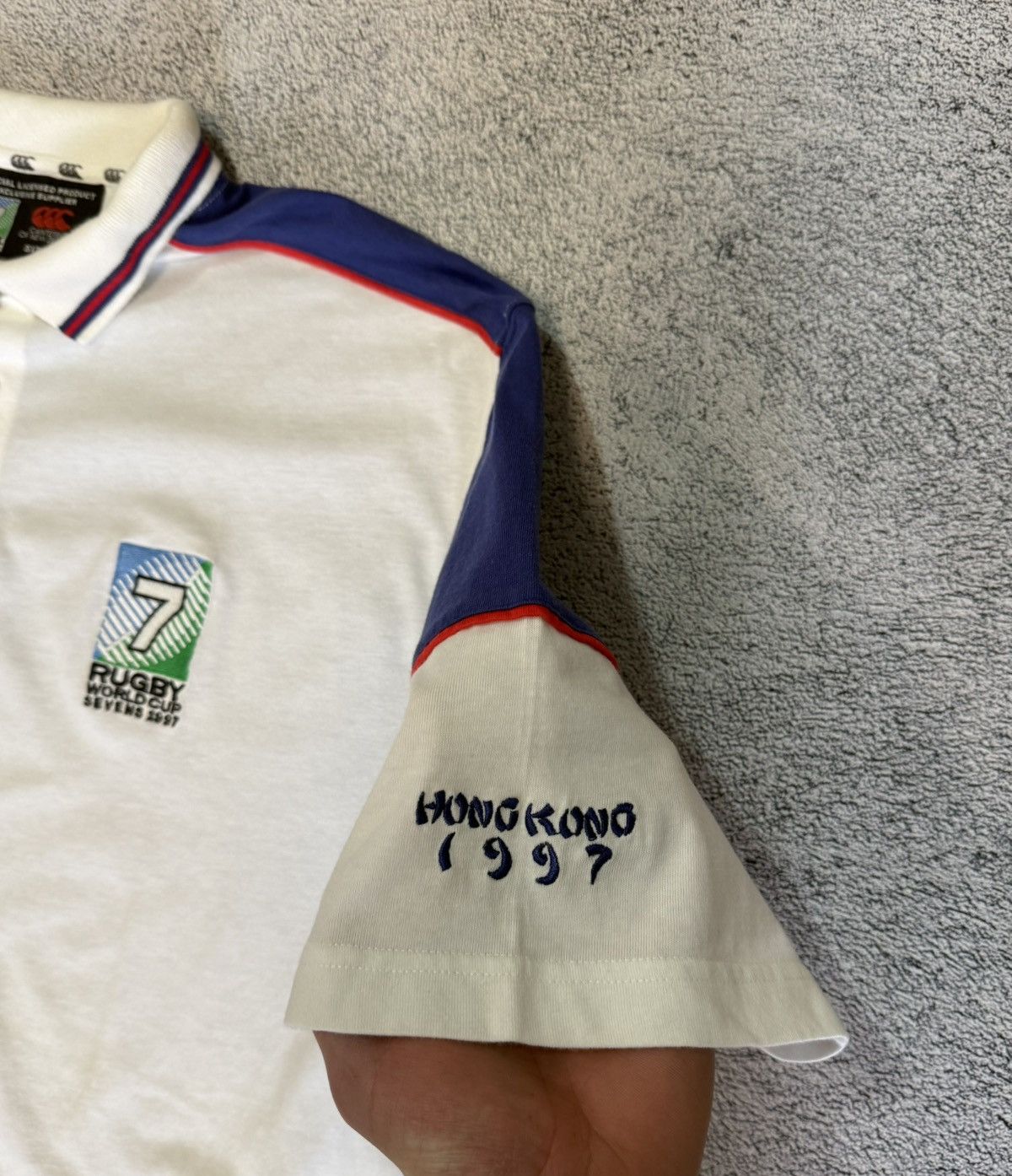 Canterbury of New Zealand Vintage Canterbury Rugby Polo Hong Kong 1997 World Cup XL Size US XL / EU 56 / 4 - 7 Thumbnail