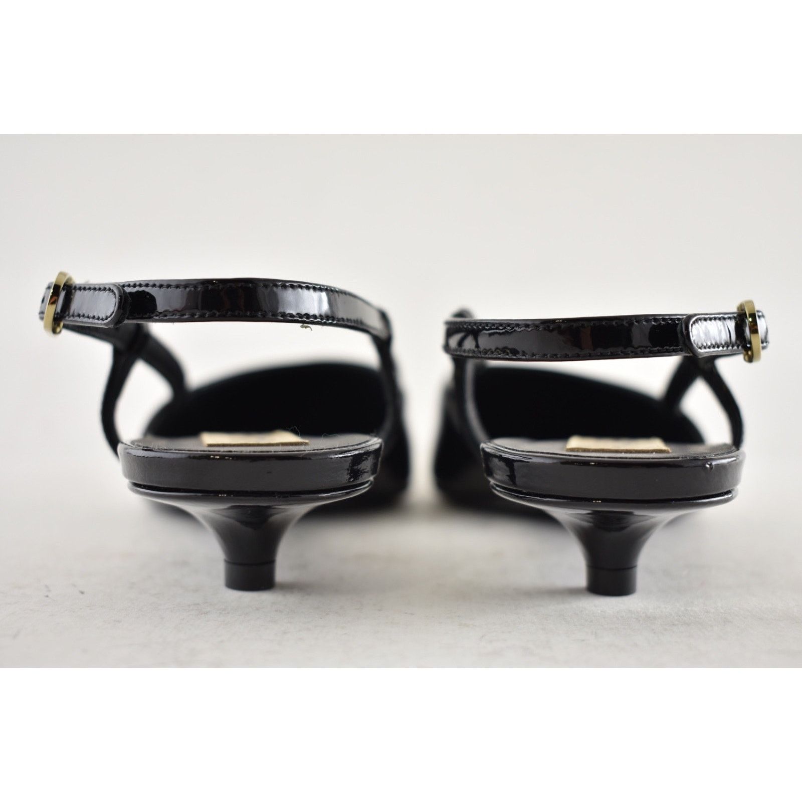 Chanel Chanel 22K Black Patent Leather CC Sling Slingback Sandal Size US 7 / IT 37 - 12 Thumbnail