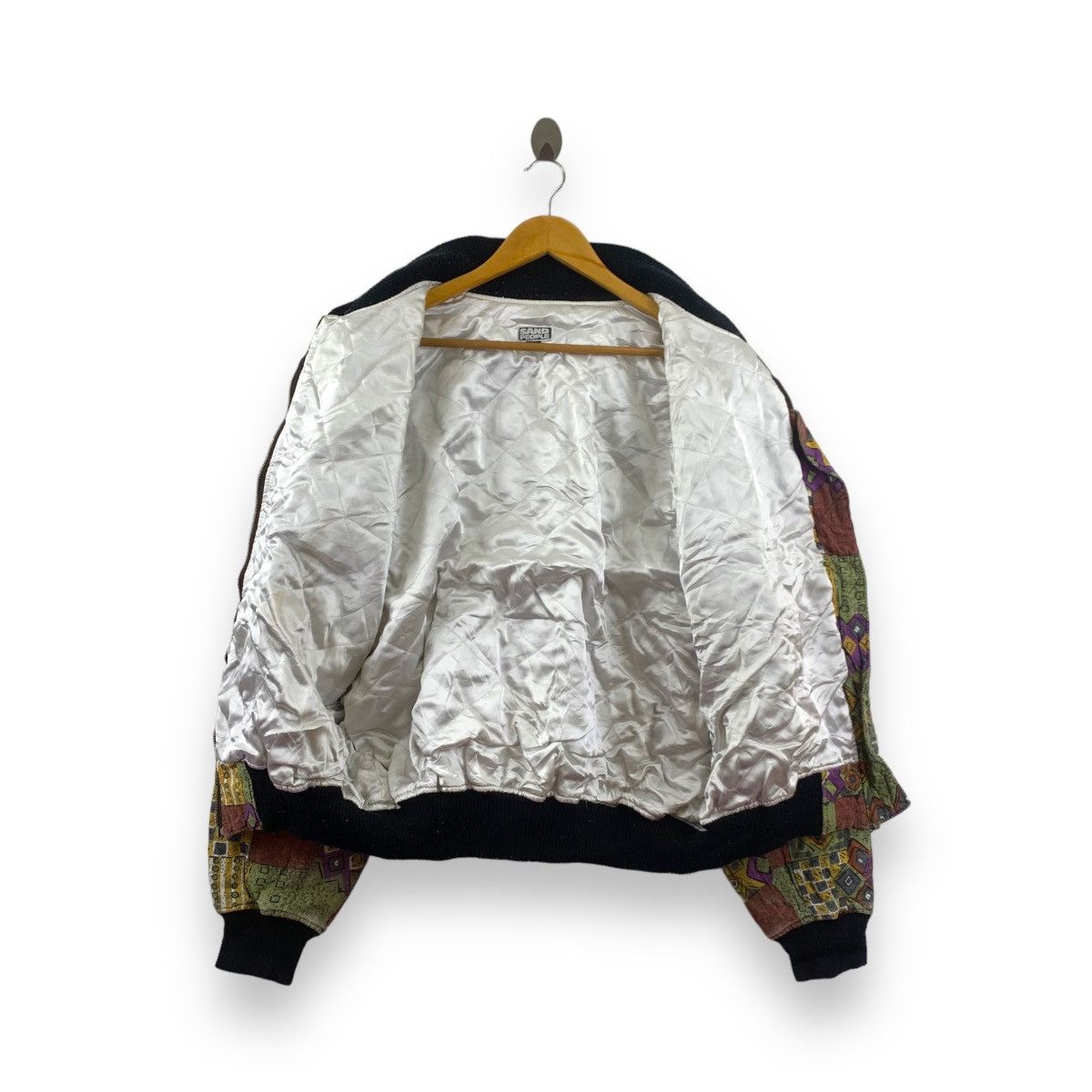 Vintage Vtg SAND PEOPLE SUKAJAN Native Motif Bomber Jacket Size L / US 10 / IT 46 - 3 Thumbnail