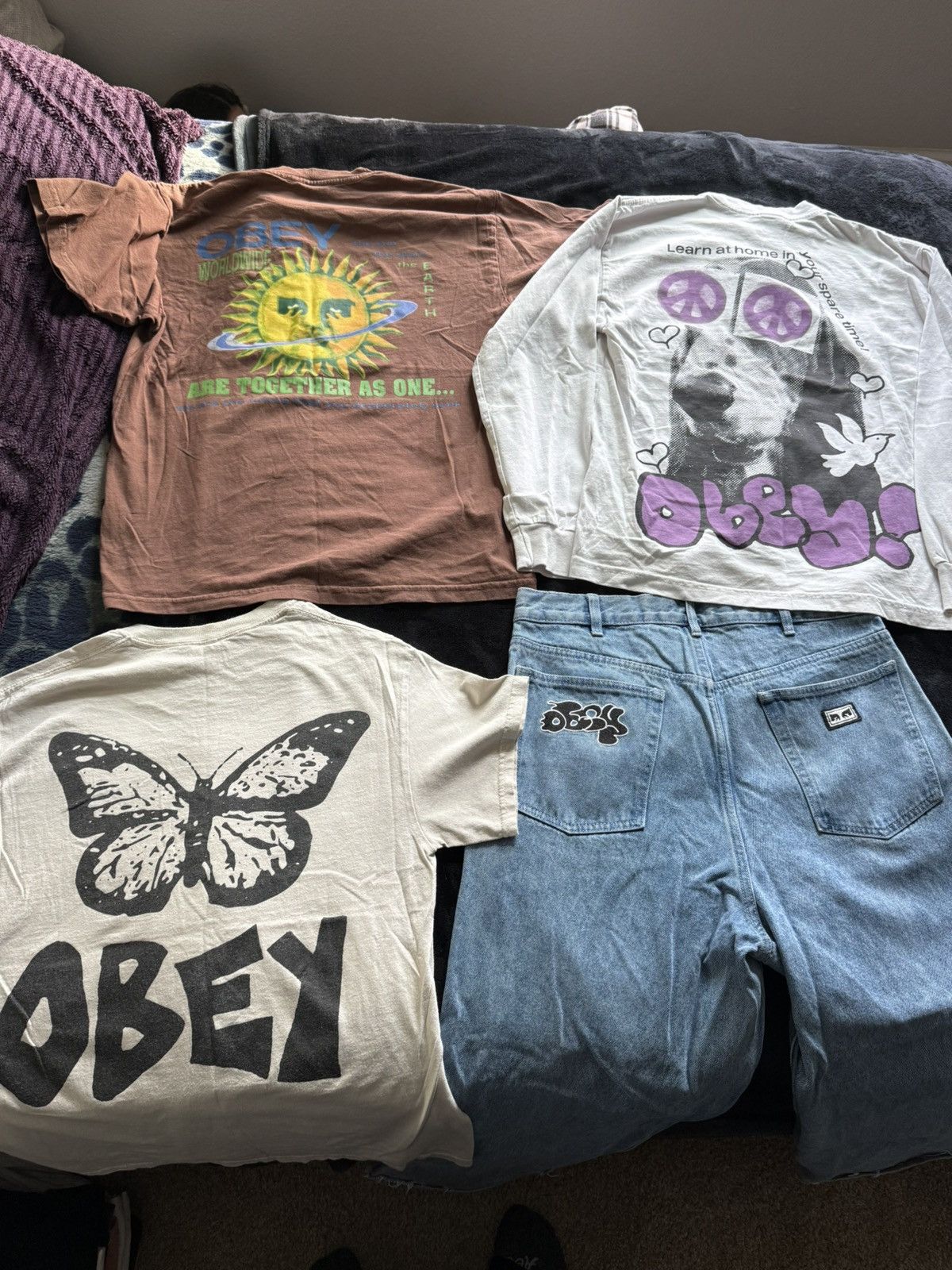 Obey OBEY Full Fit Bundle (7 Pieces) Shirts+ Long Sleeves + Pants Size US M / EU 48-50 / 2 - 1 Thumbnail