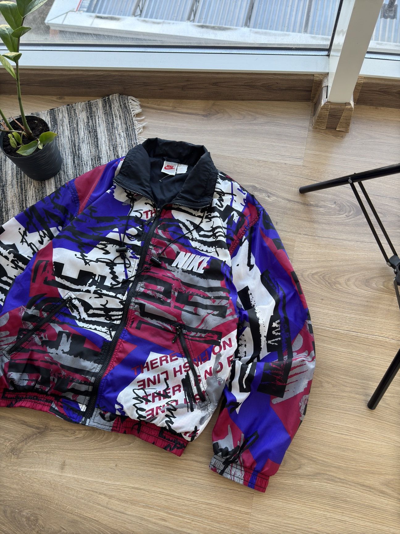 Nike × Vintage Vintage Nike Rare 90s Multi logo Y2K Nylon track jacket Size US S / EU 44-46 / 1 - 4 Thumbnail