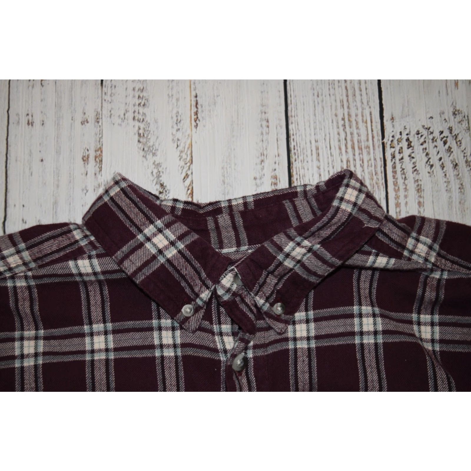 Vintage WOOLRICH BURGUNDY MENS XL X LARGE FLANNEL SHIRT PLAID LONG SLEEVE 4613 MAROON Size US XL / EU 56 / 4 - 5 Thumbnail