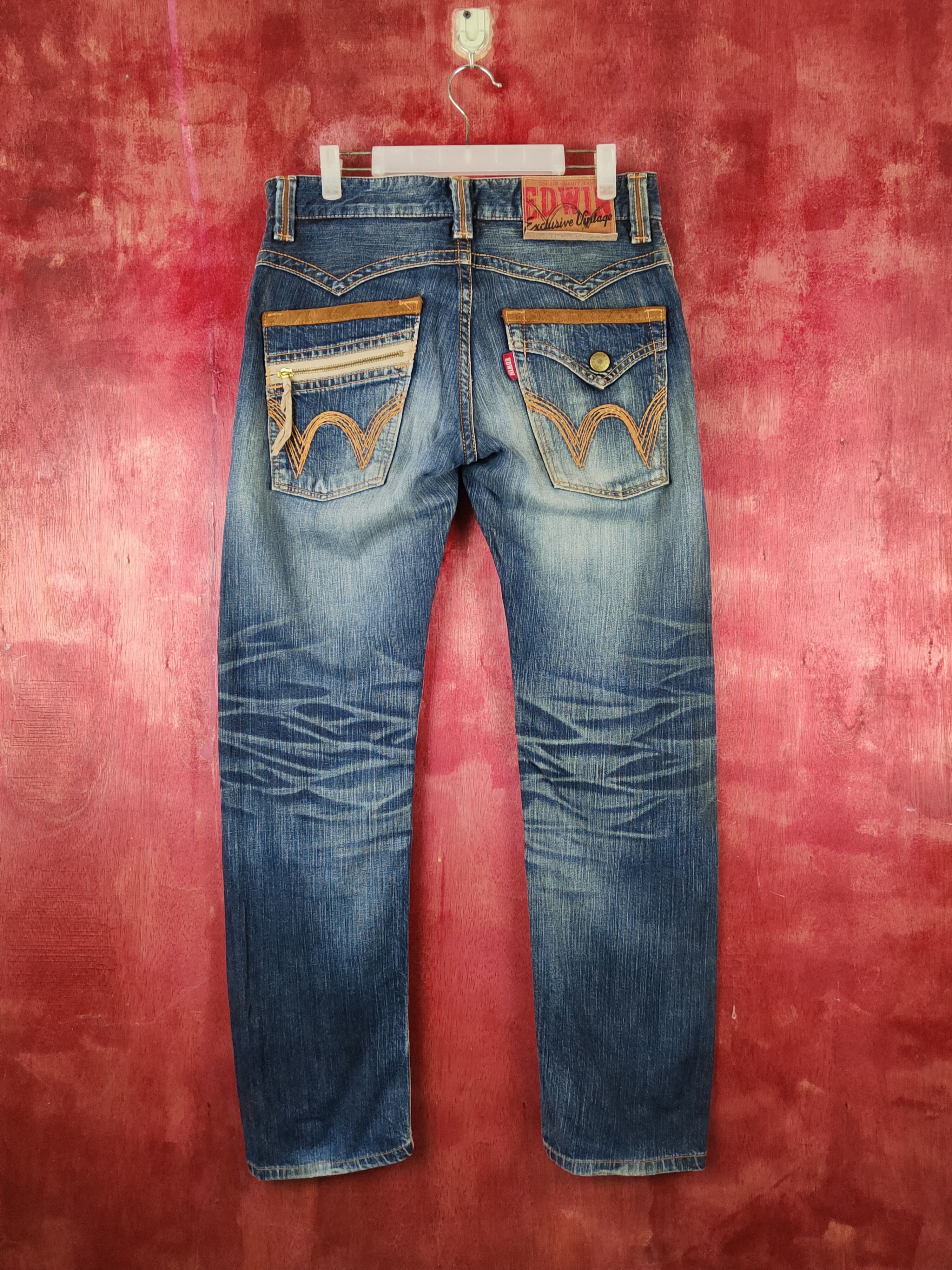 Edwin Edwin exclusive vintage Distressed Ripped denim Jeans #S2247 Size US 31 - 7 Thumbnail