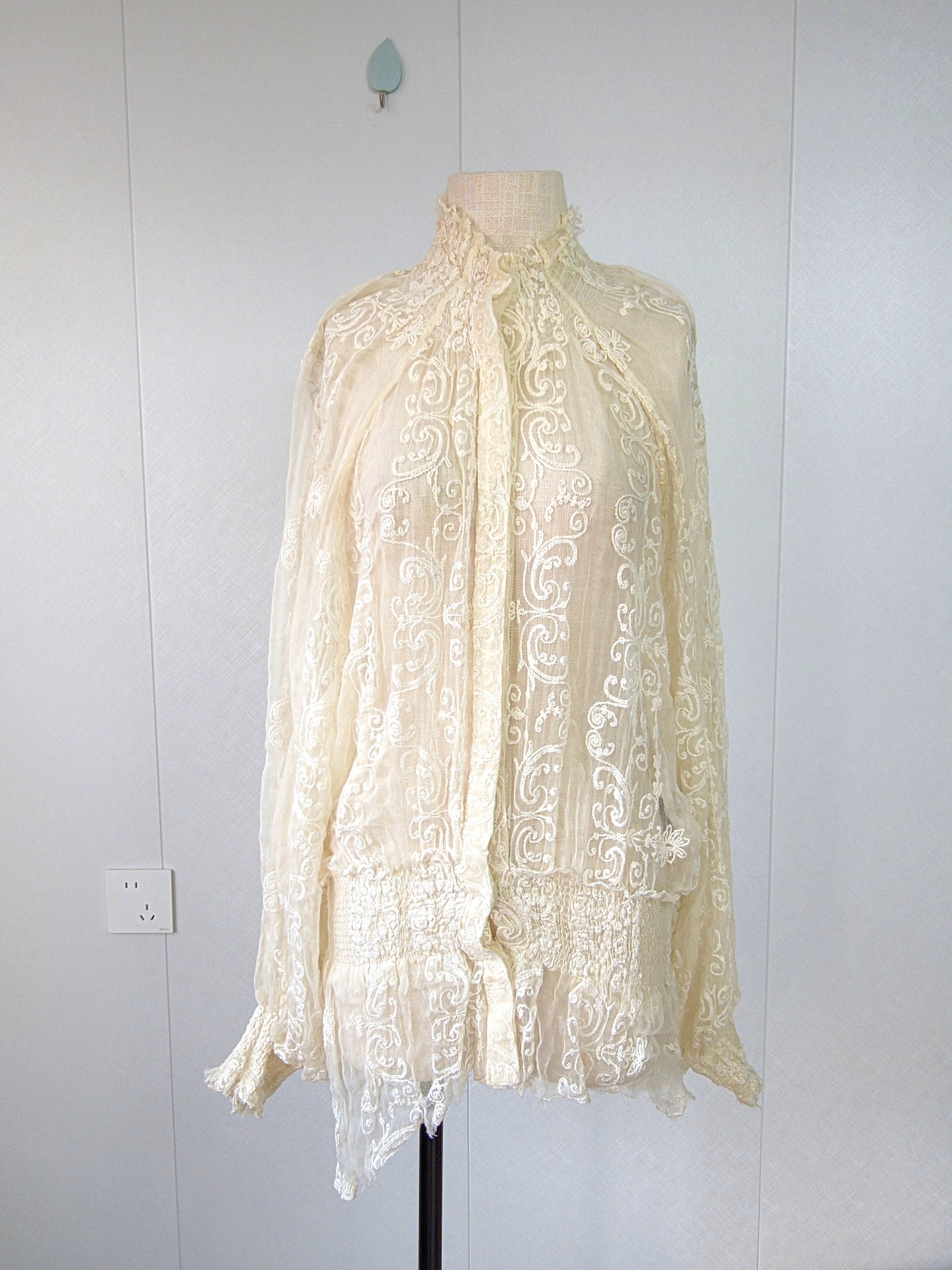 Ann Demeulemeester Ann Demeulemeester lace blouse Size S / US 4 / IT 40 - 2 Thumbnail