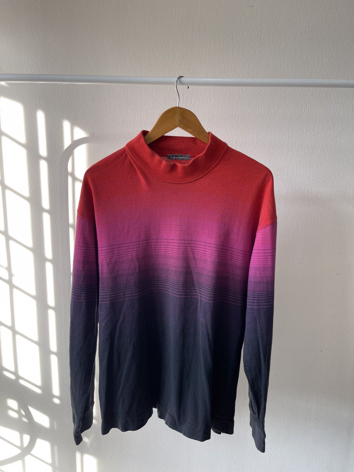 Grailed × Issey Miyake 80s Issey Miyake Multicolor Highneck Long Sleeve Size US L / EU 52-54 / 3 - 1 Thumbnail