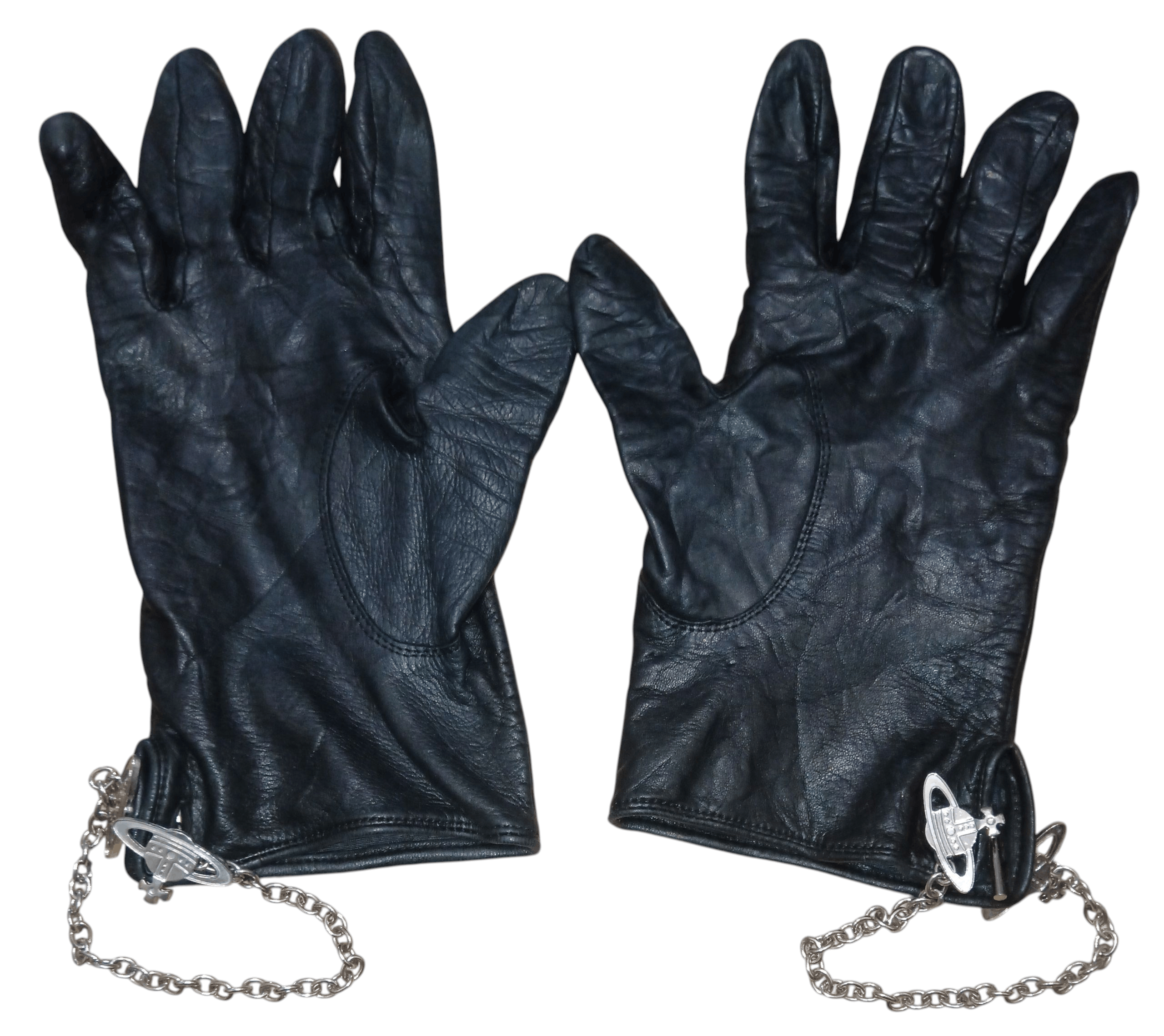 Vivienne Westwood VIVIENNE WESTWOOD SHEEPSKIN GLOVES WITH ORB LOGO HARDWARE Size ONE SIZE - 1 Thumbnail